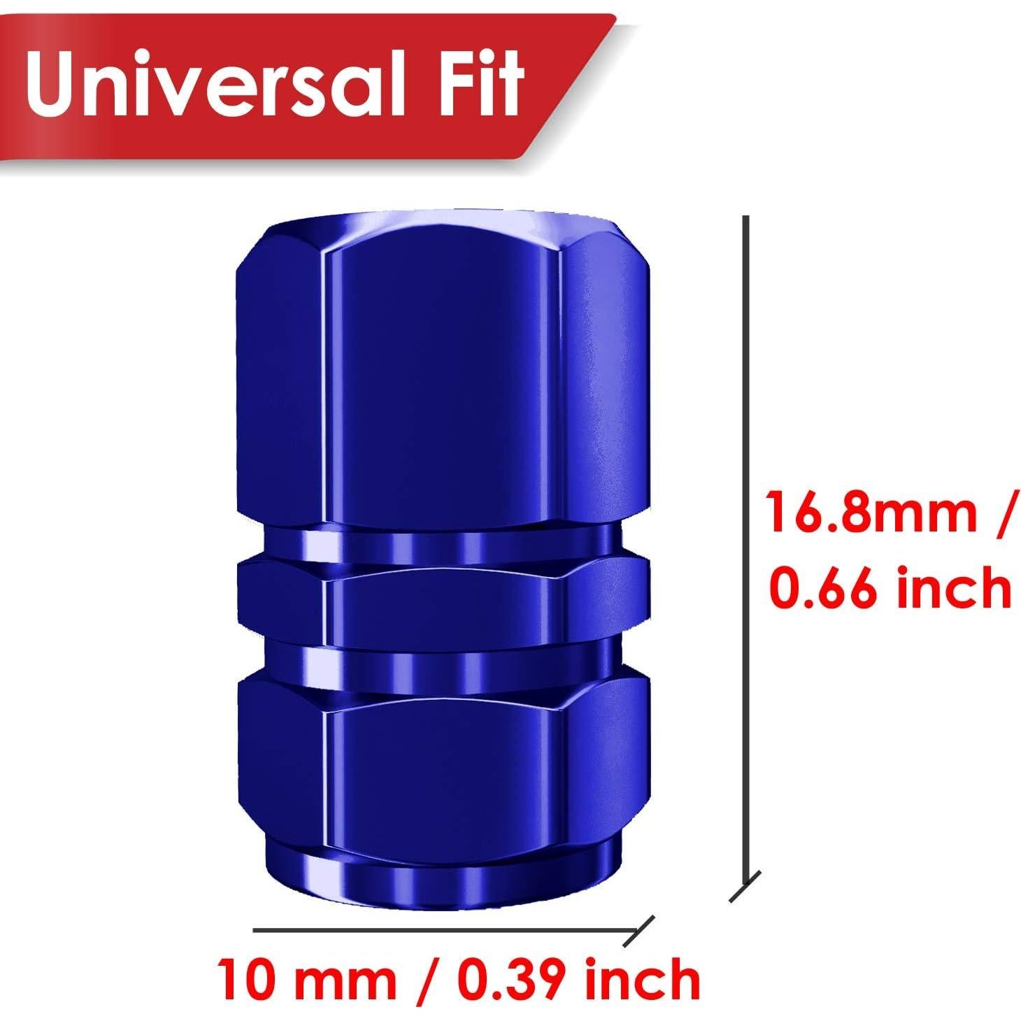 Tapas de Válvula de Neumático SAMIKIVA 12 Unidades Azul