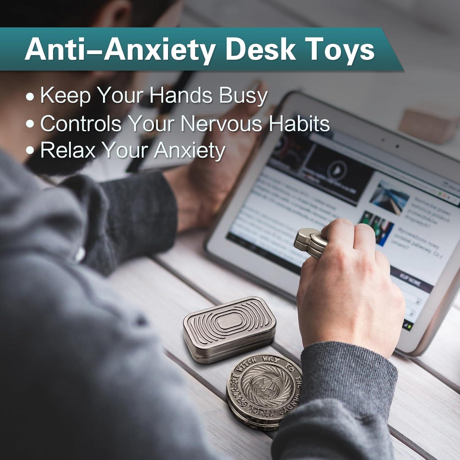 Juego Antiestrés D.G.PLAYER 3 Juguetes Metálicos Plata