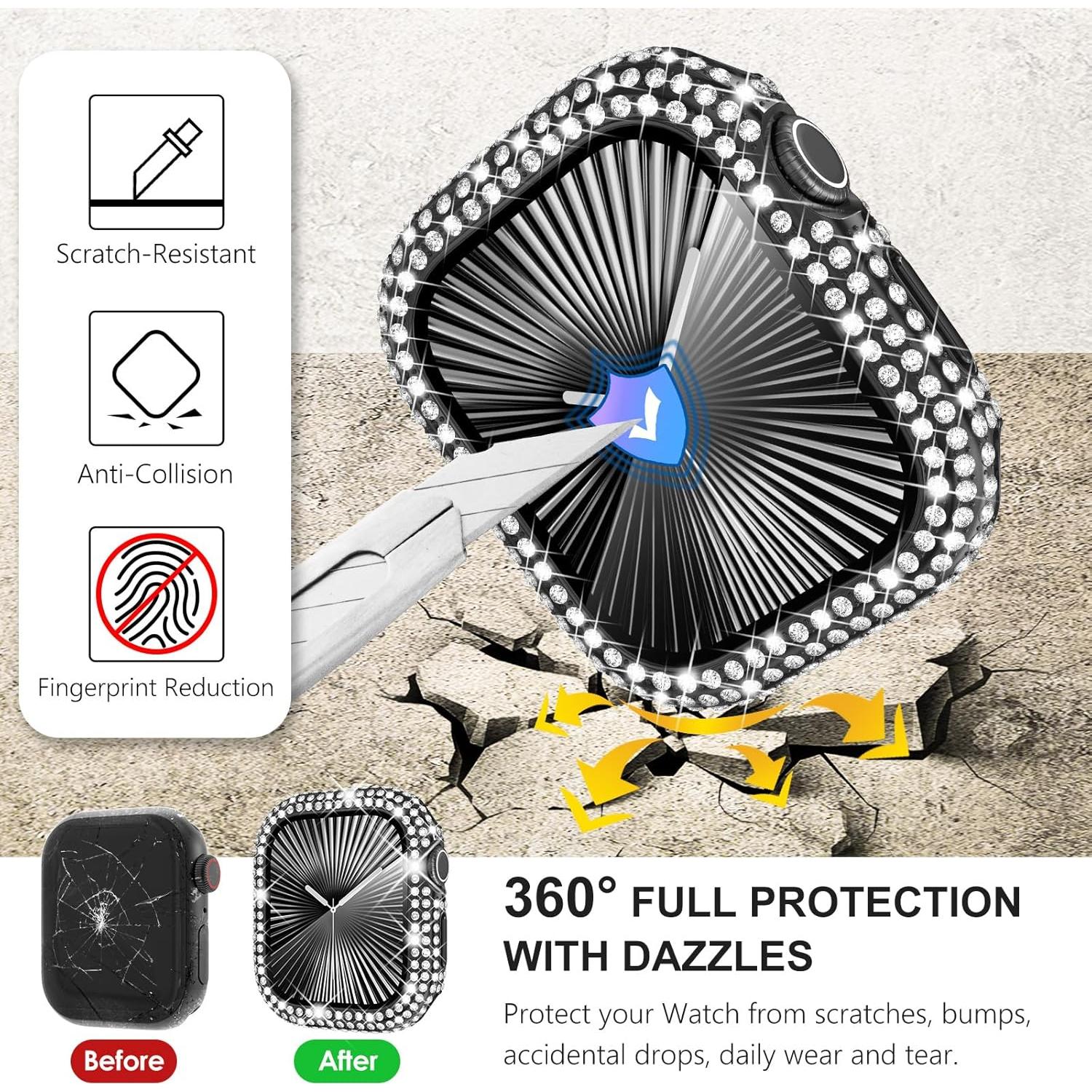 Funda Brillante WINGLE para Apple Watch Serie 10 42mm