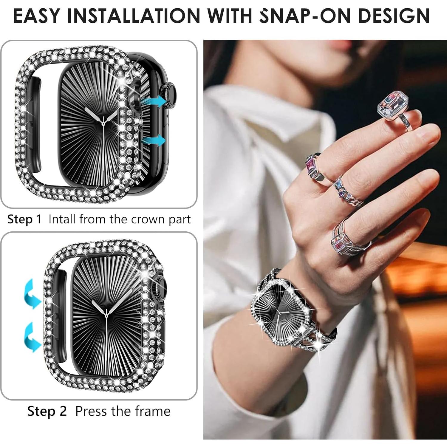 Funda Brillante WINGLE para Apple Watch Serie 10 42mm