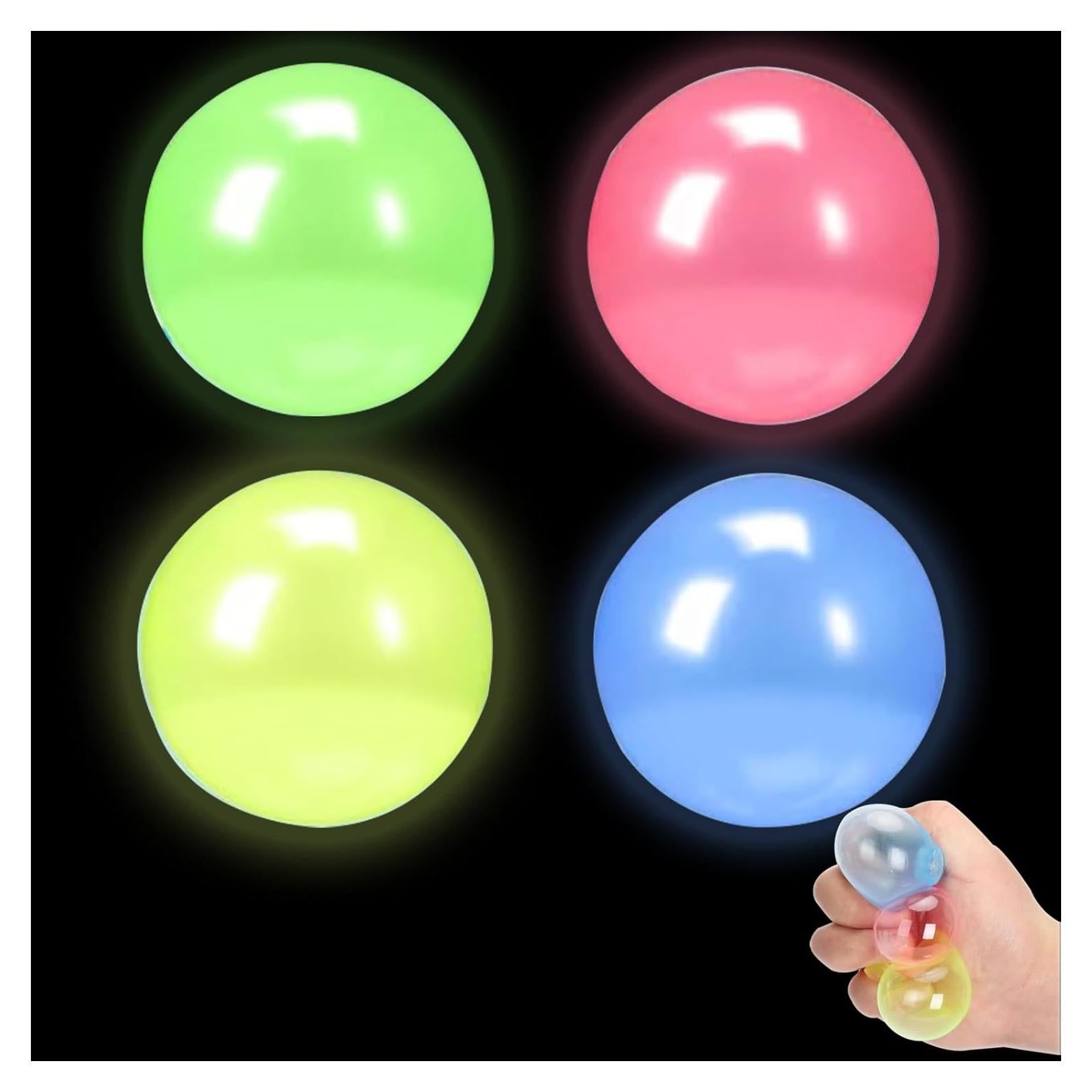 Pelotas Luminiscentes DLAIUSMALL Antiestrés 4 Pcs