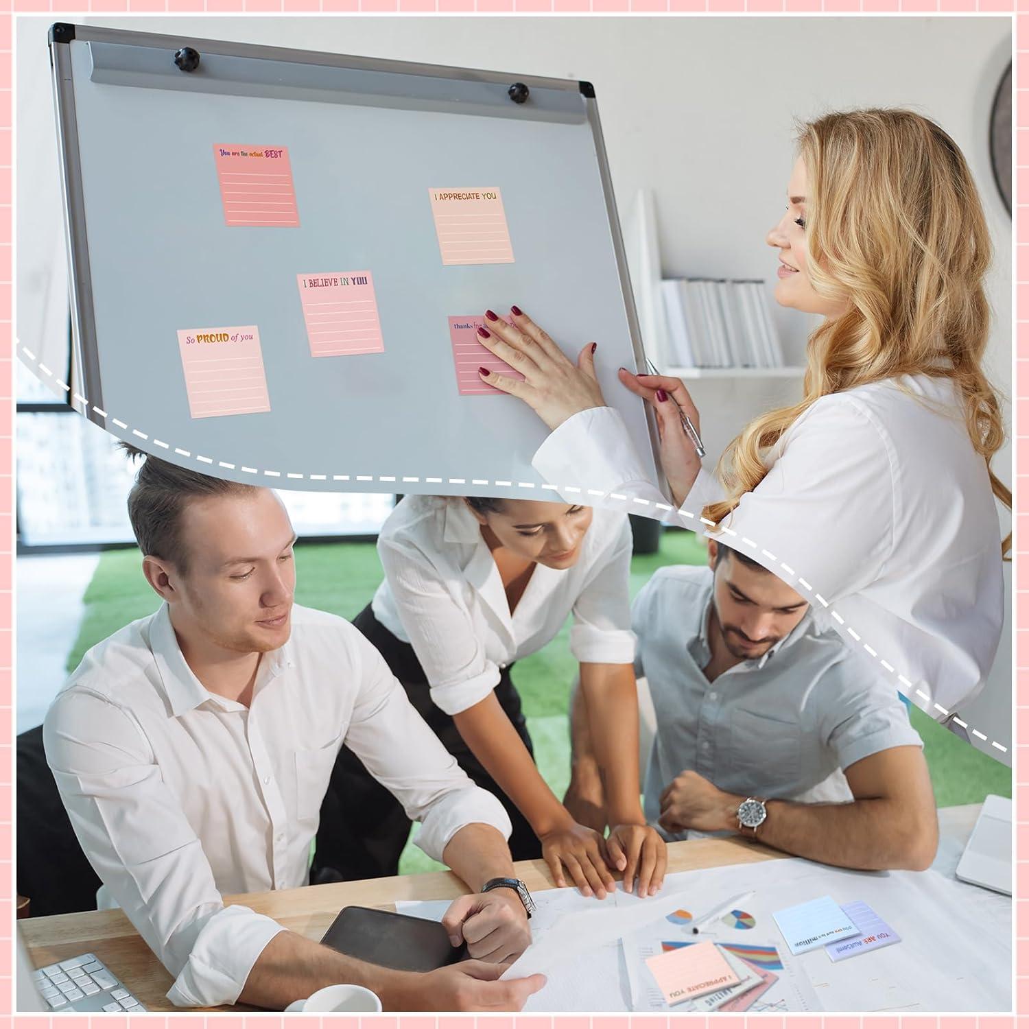 Notas Adhesivas Motivacionales Yinder 24 Pcs 7.62x7.62 cm