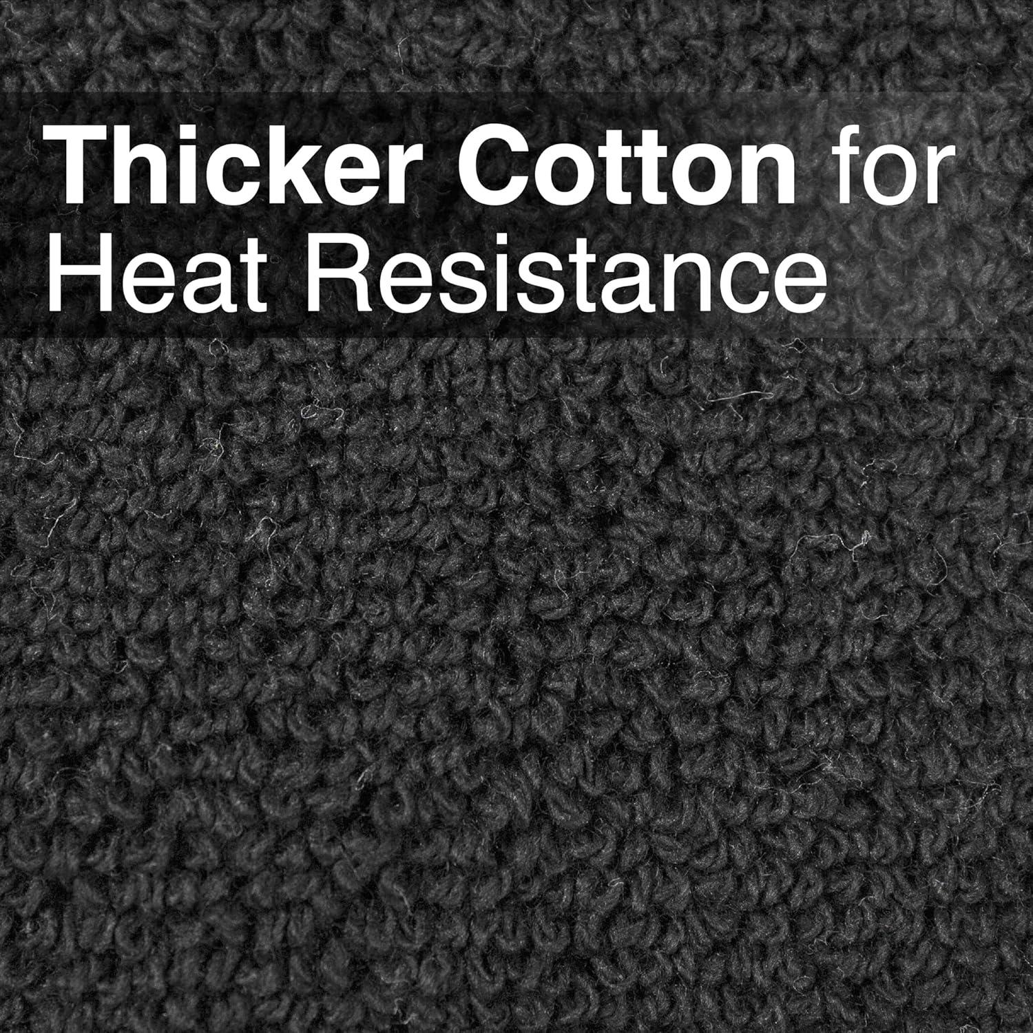 Mitones de Cocina RITZ 100% Algodón Negro 2 Piezas