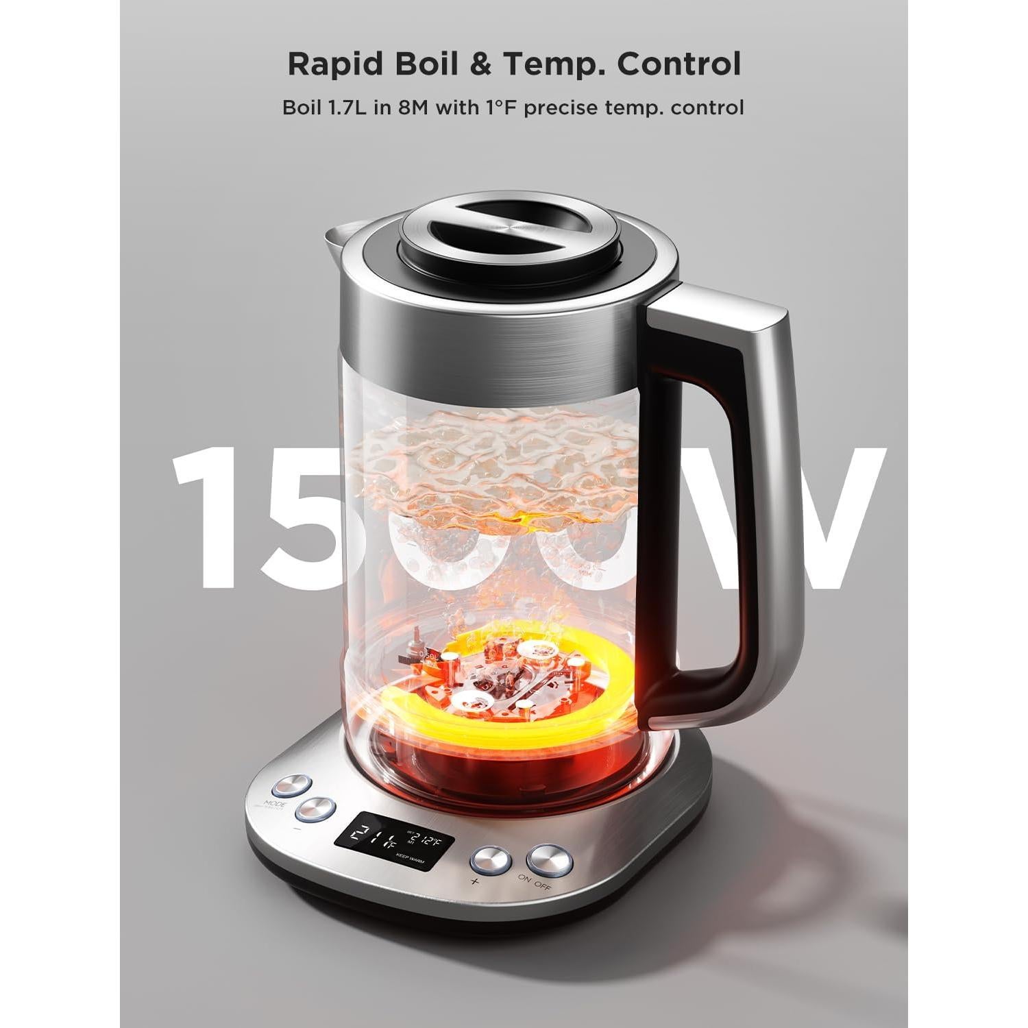 Hervidor Eléctrico GoveeLife H717A 1.7L con Infusor