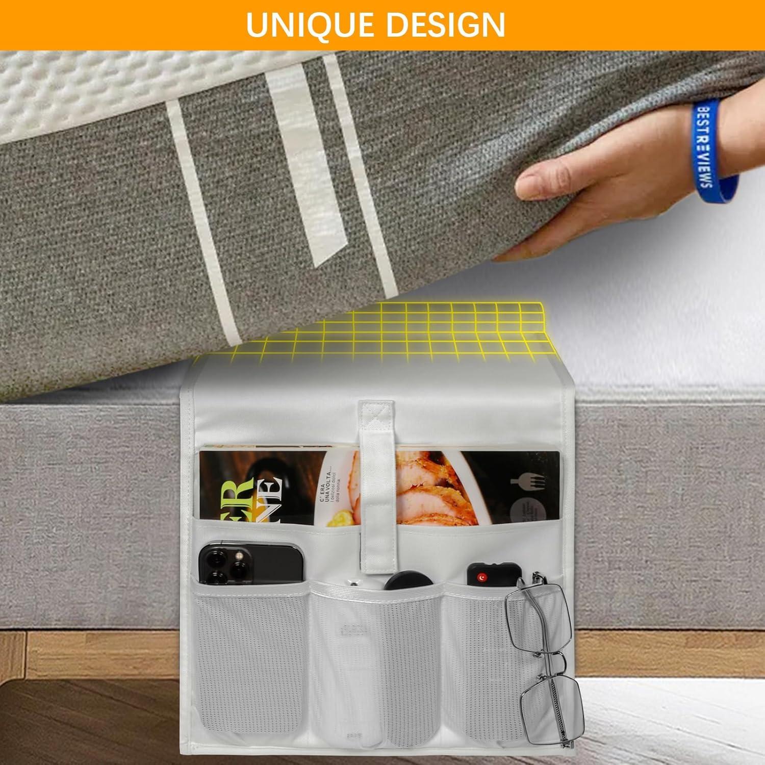 Caddy de Almacenamiento de Noche WOMACO Mediano Gris Organizador