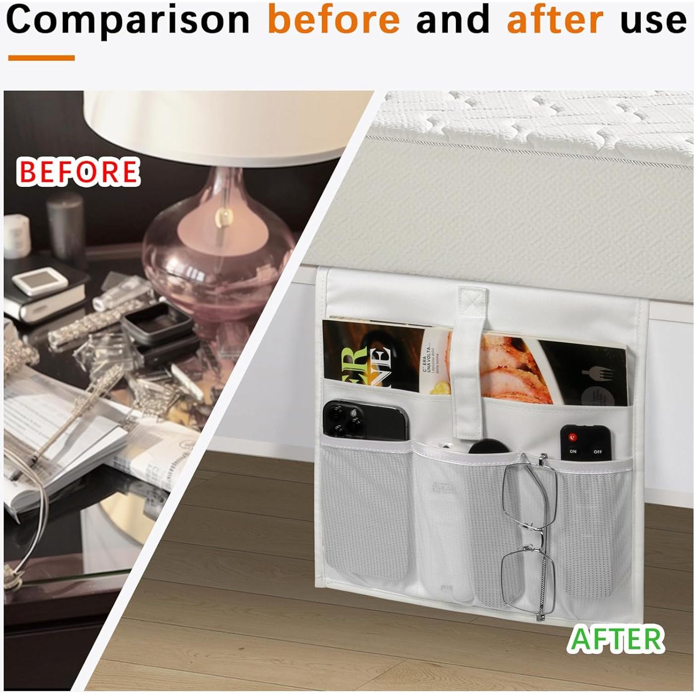 Caddy de Almacenamiento de Noche WOMACO Mediano Gris Organizador