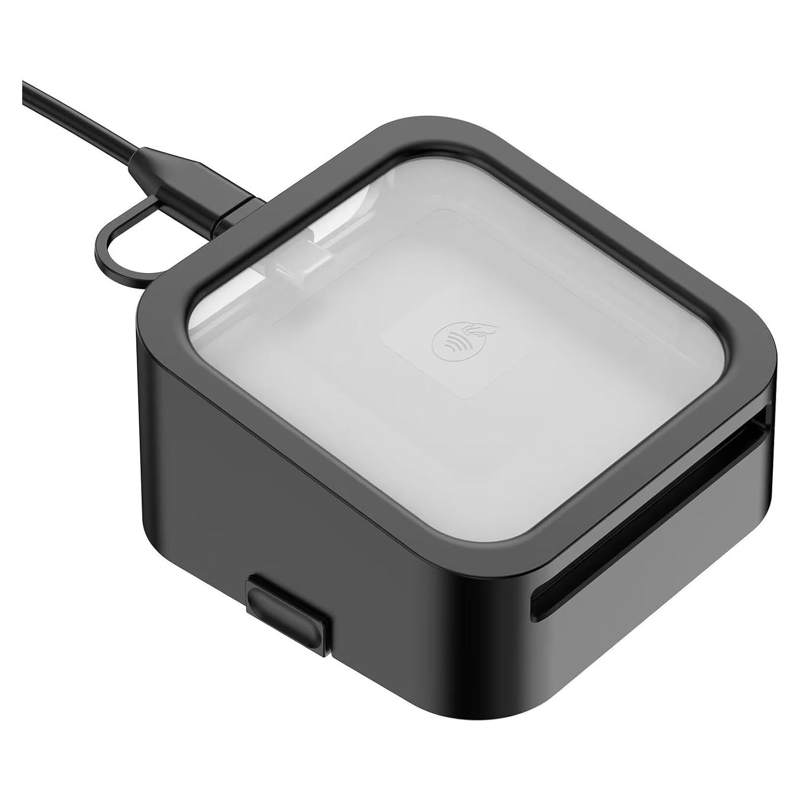 Base para Square Reader 1ra y 2da ROUNKIN, Negro, Compacta