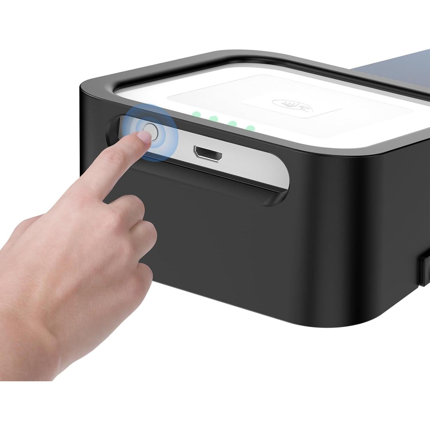 Base para Square Reader 1ra y 2da ROUNKIN, Negro, Compacta