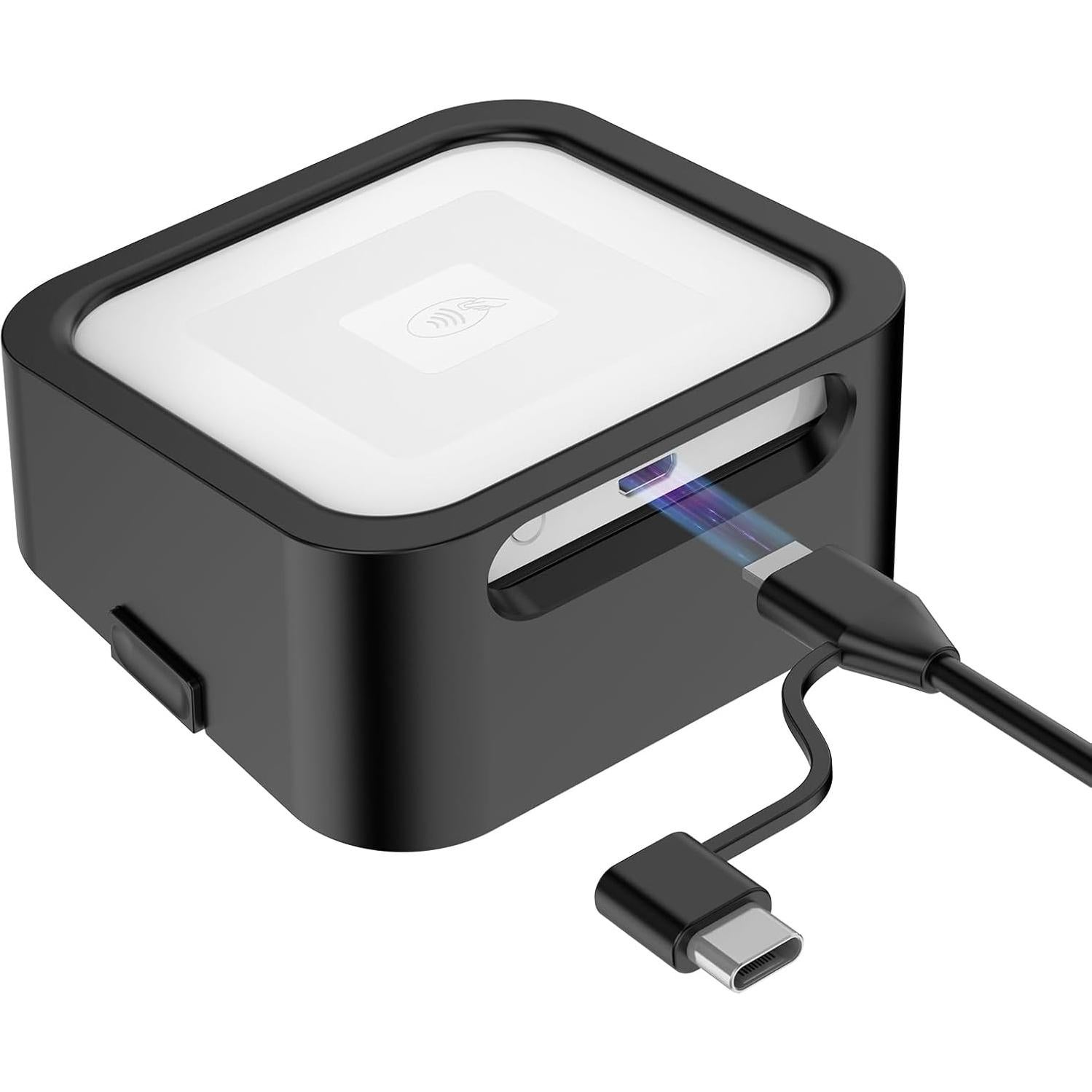 Base para Square Reader 1ra y 2da ROUNKIN, Negro, Compacta