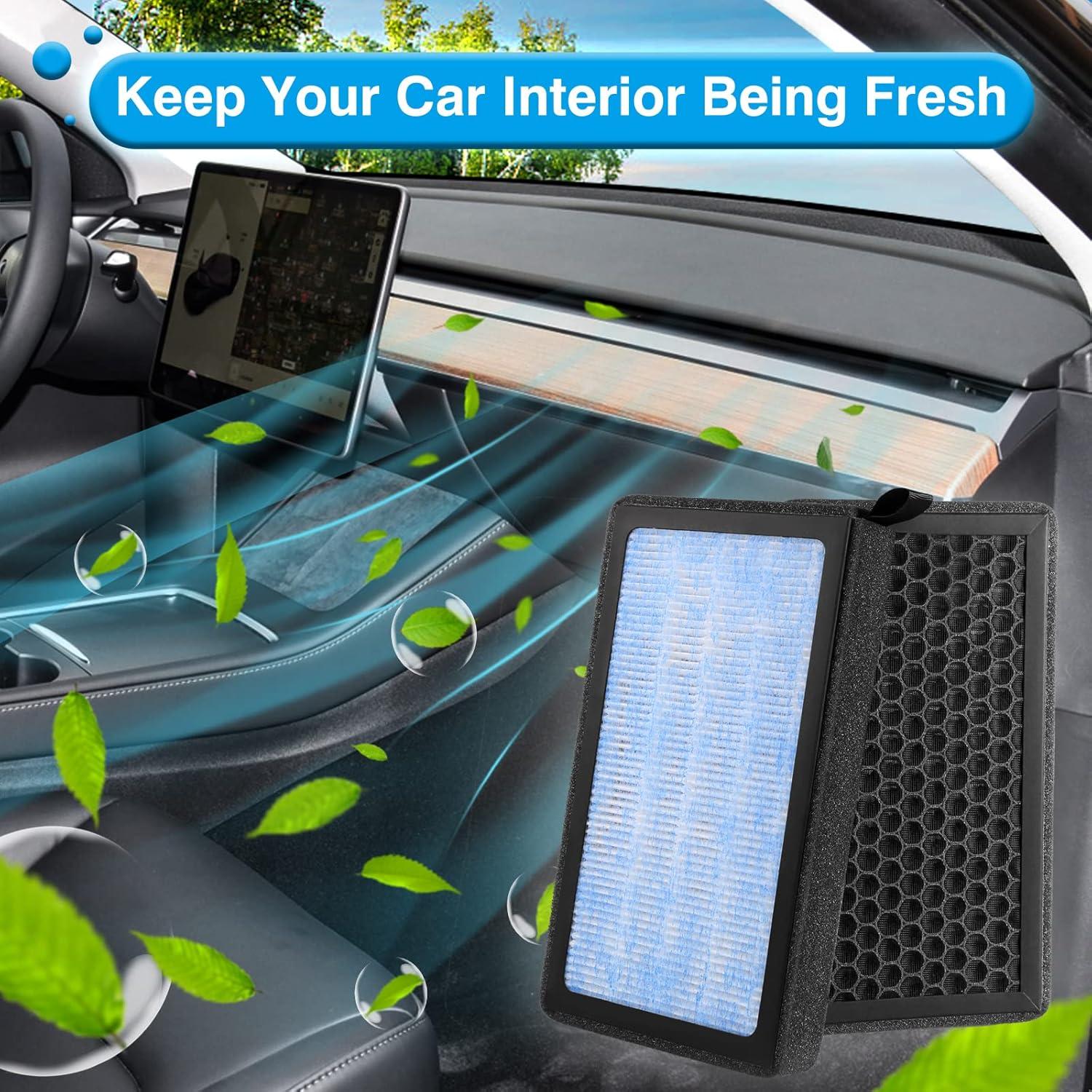 Filtro de Aire de Cabina KHAWY HEPA para Tesla Model 3 y Y 2016-2025