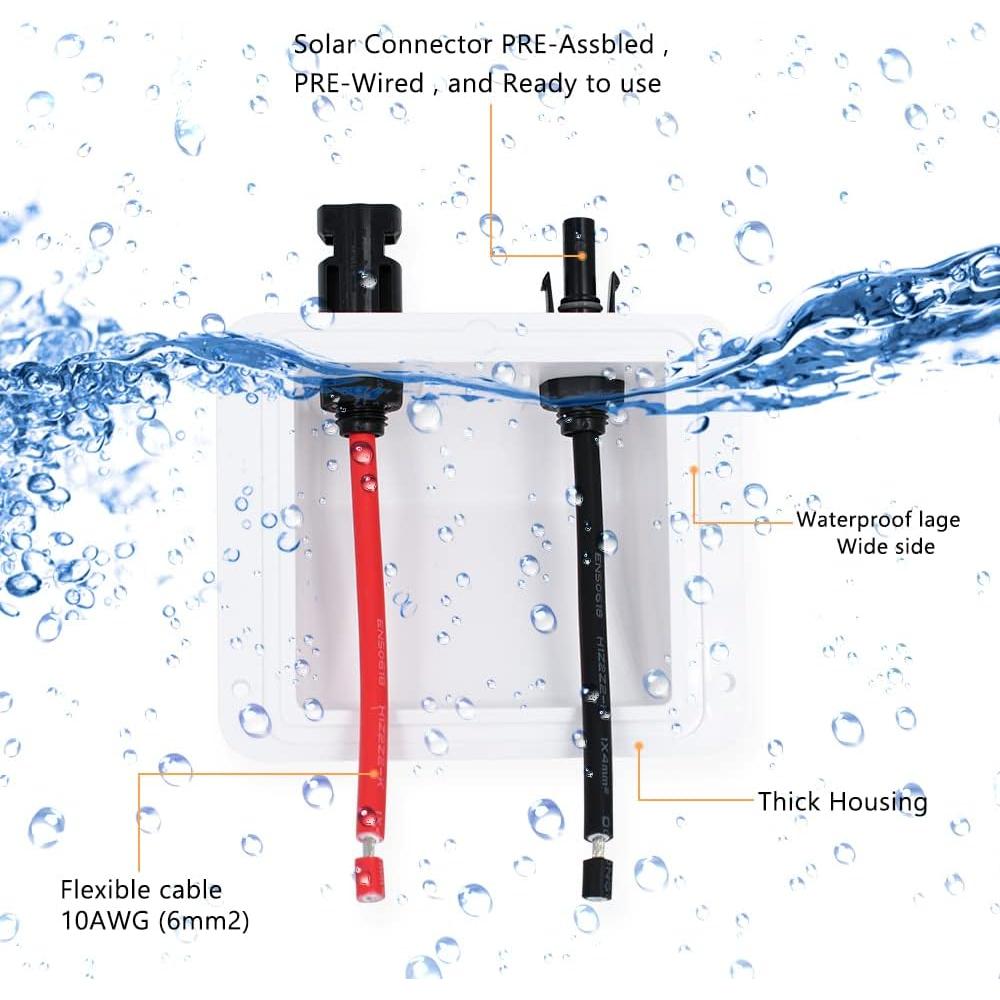 Entrada de Cable Solar Trisinger 0.1m 10AWG Doble Conector UV