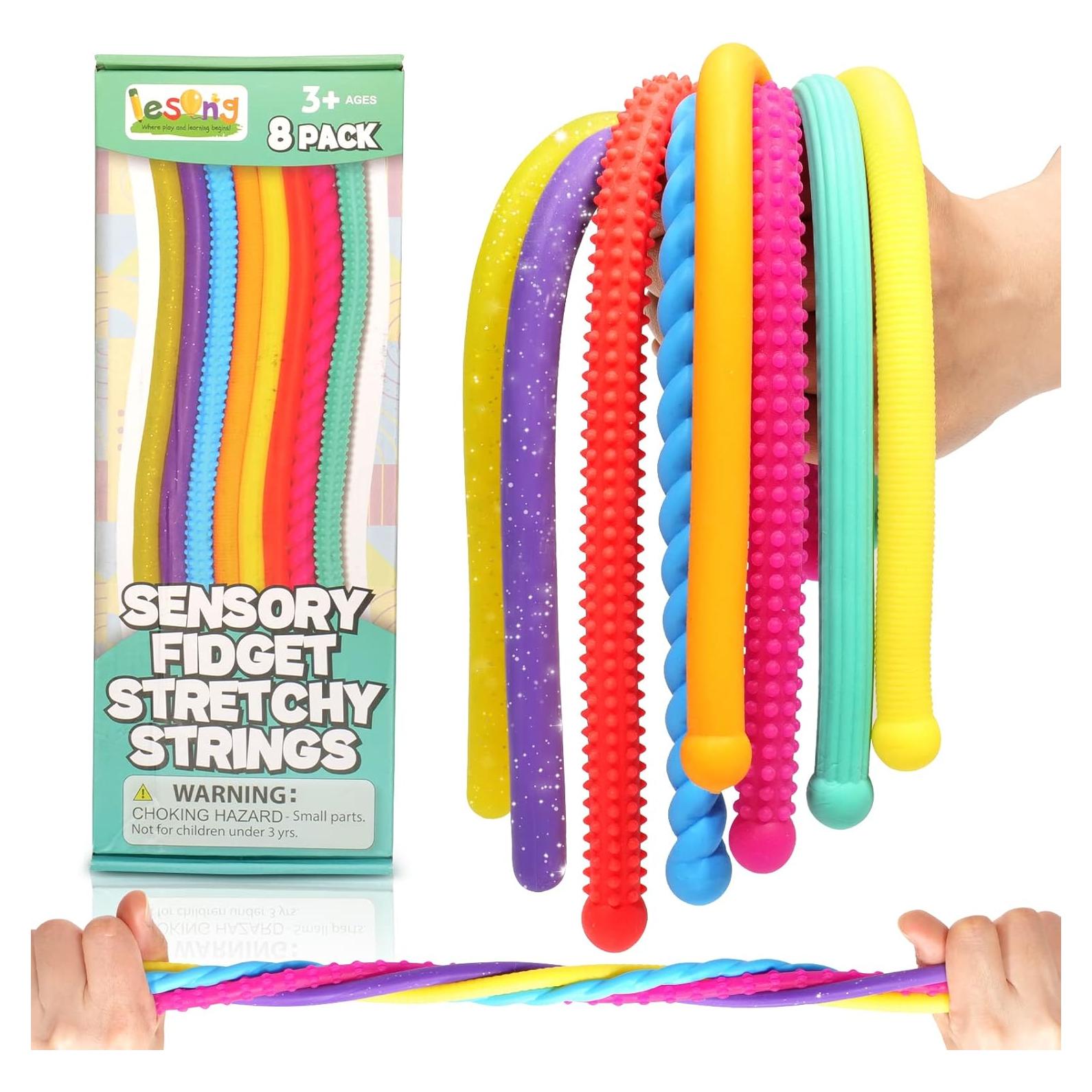 Juguetes Sensoriales Antiestrés LESONG - 8 Cuerdas Estirables