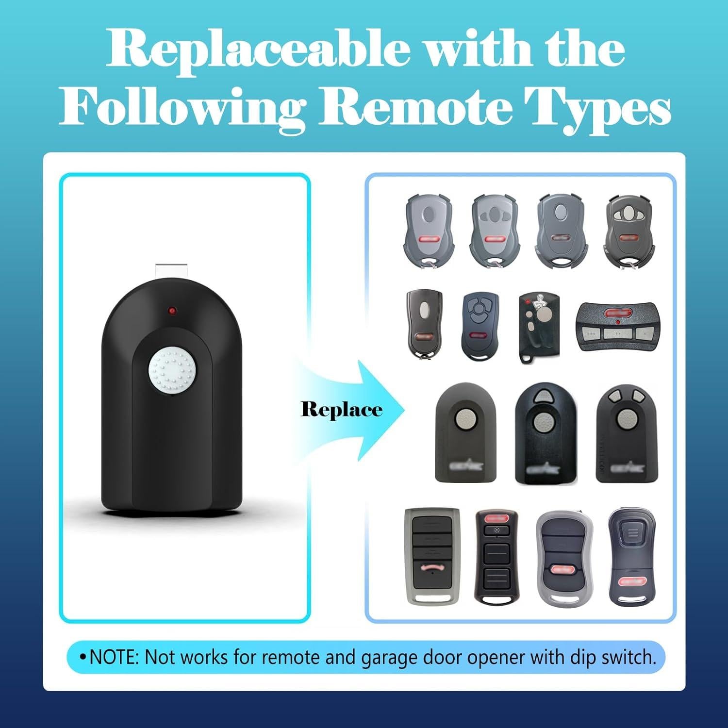 Control Remoto Ezyopenteck ACSCTG Tipo 1 para Genie Intellicode