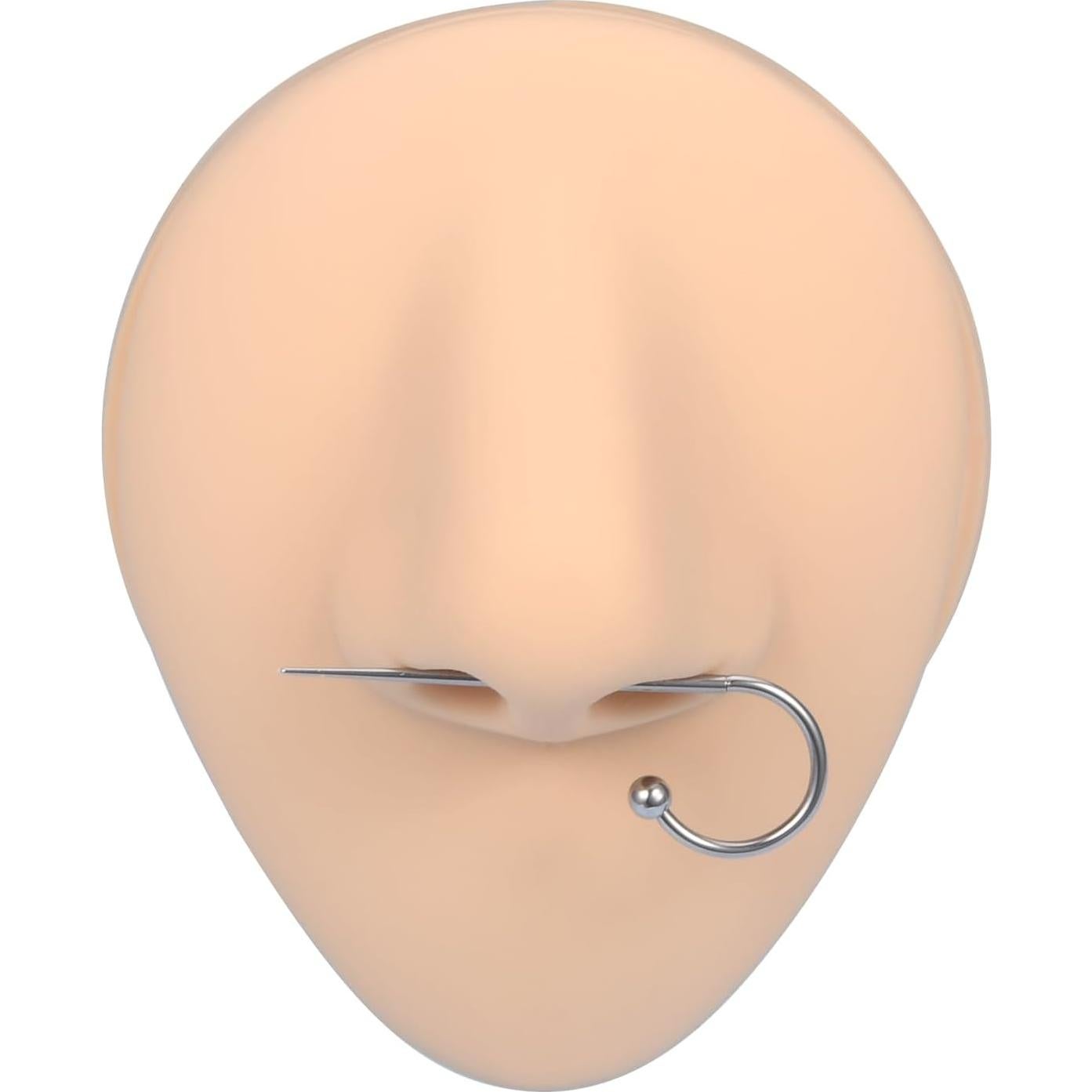 Kit de Piercing DJCIW con Agujas 12G y 14G, Pinzas y Taper