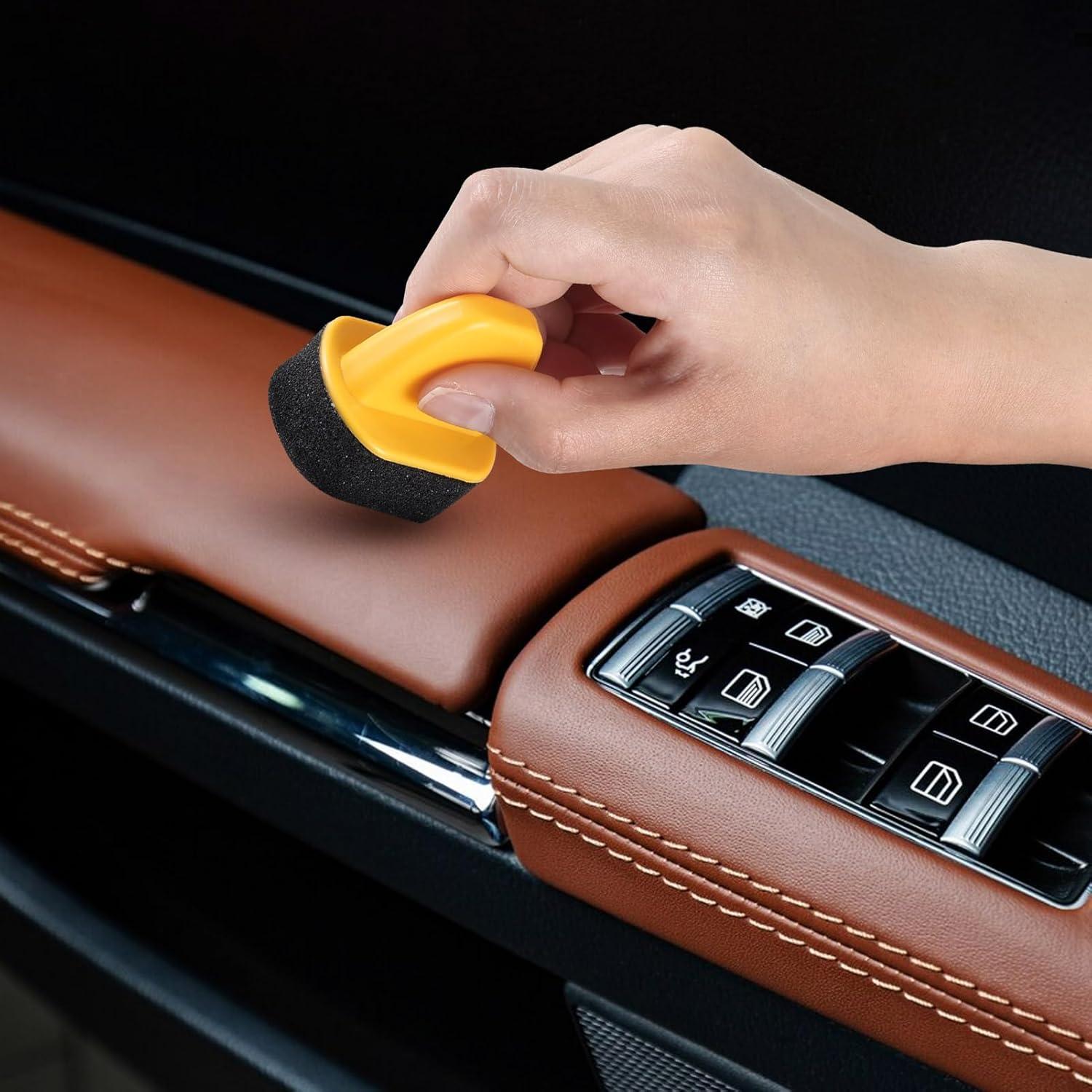 Juego de 10 Aplicadores de Esponja ZJoey para Zapatos de Cuero