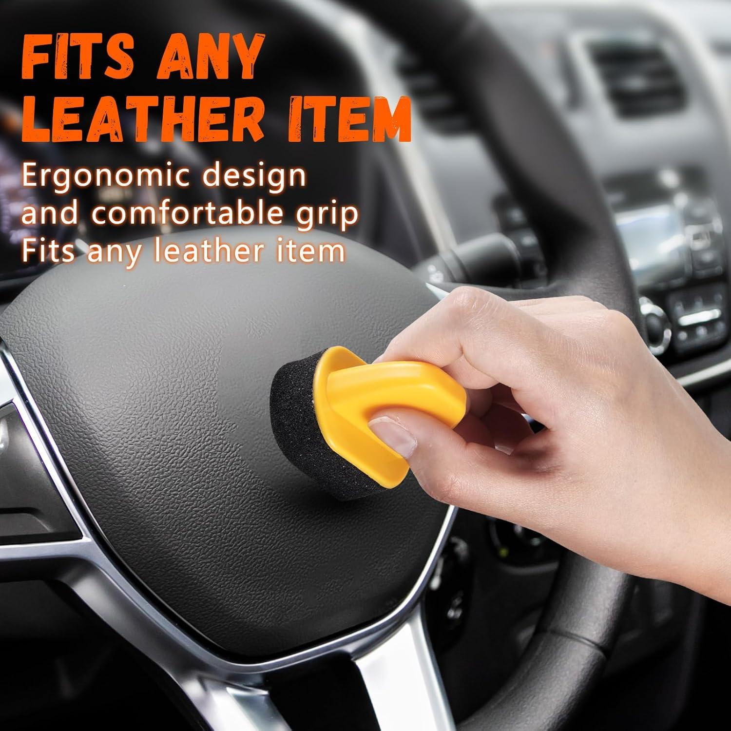 Juego de 10 Aplicadores de Esponja ZJoey para Zapatos de Cuero