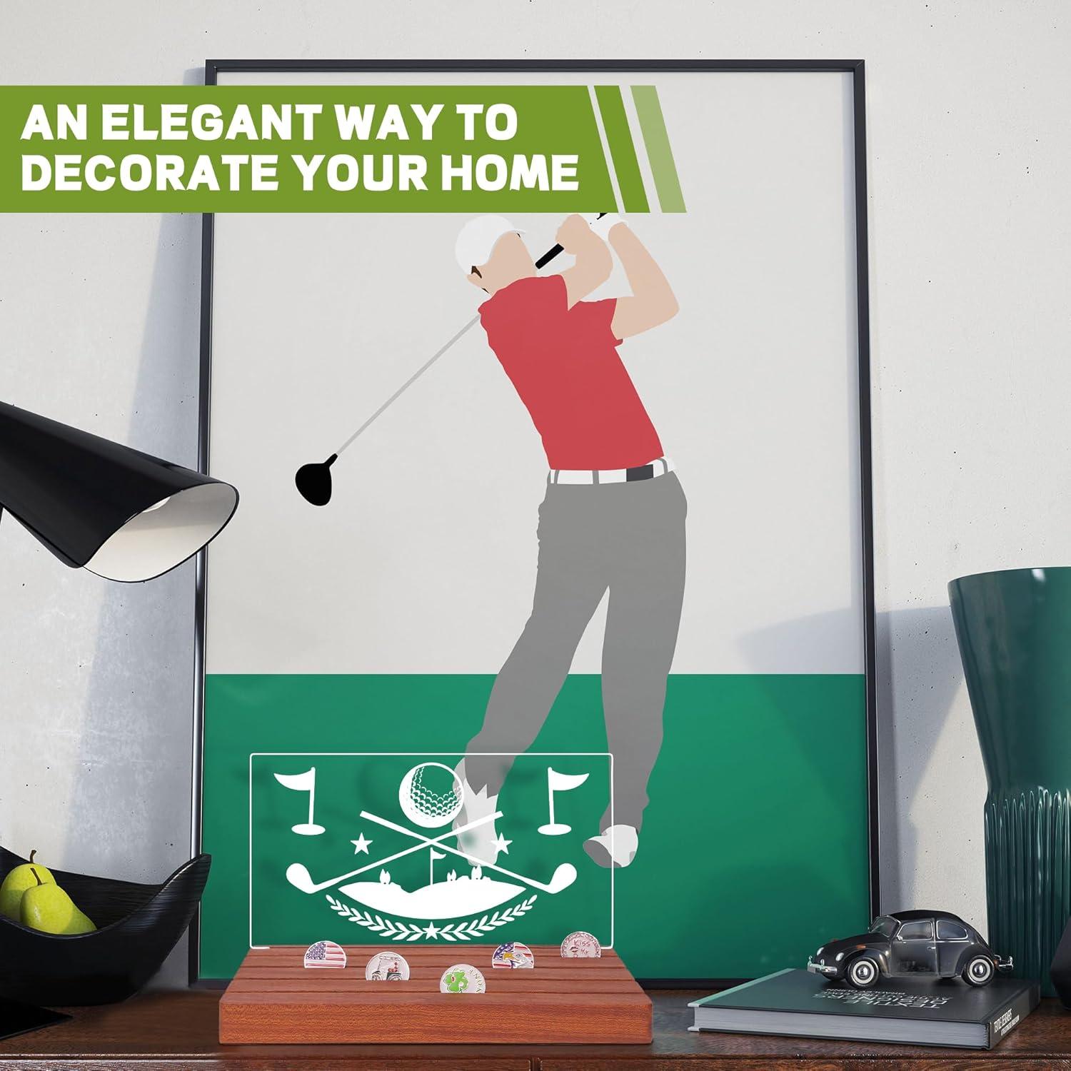 Exhibidor de Marcadores de Pelotas de Golf CoolGift Mart 20x25cm