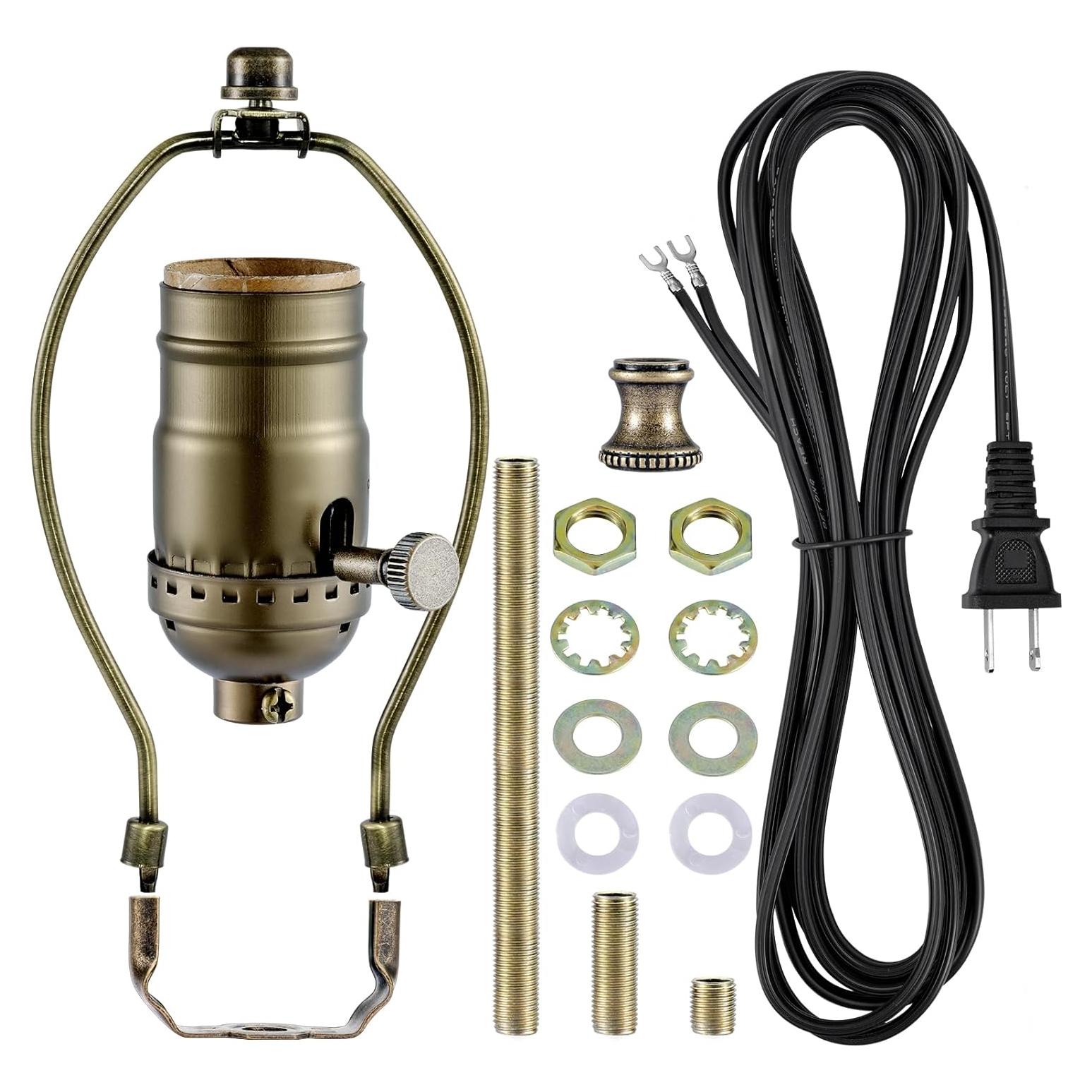 Kit de Rewire para Lámpara Emnooti - Latón Antiguo, 12 pies