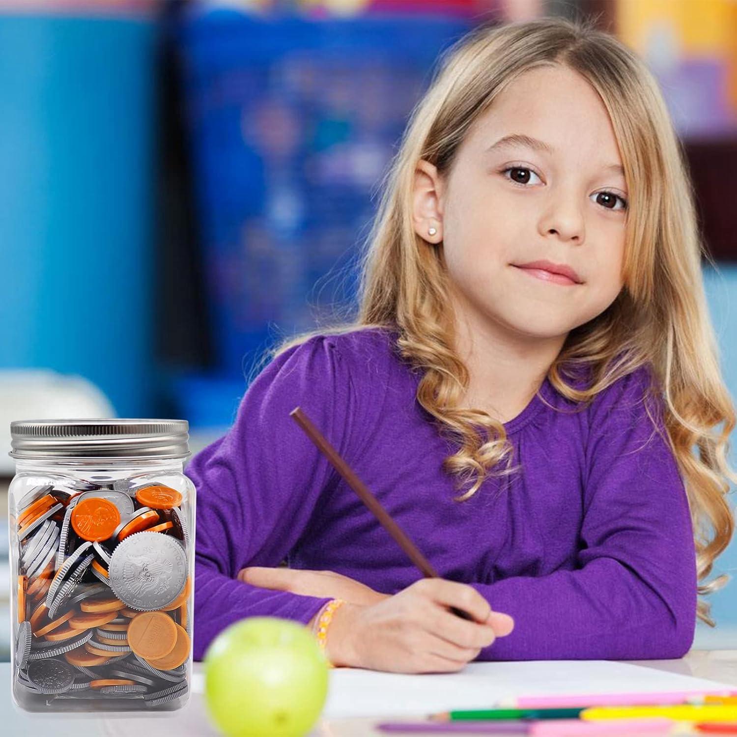 Frascos de Monedas Transparentes Mczxon 4-Pack 500ml