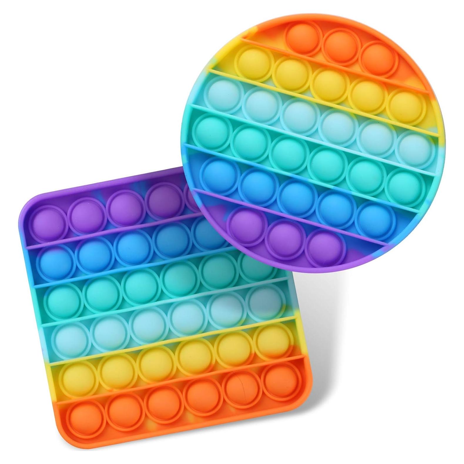 Juego de 2 Juguetes Sensoriales Pop Fidget Silicona Fpxnb