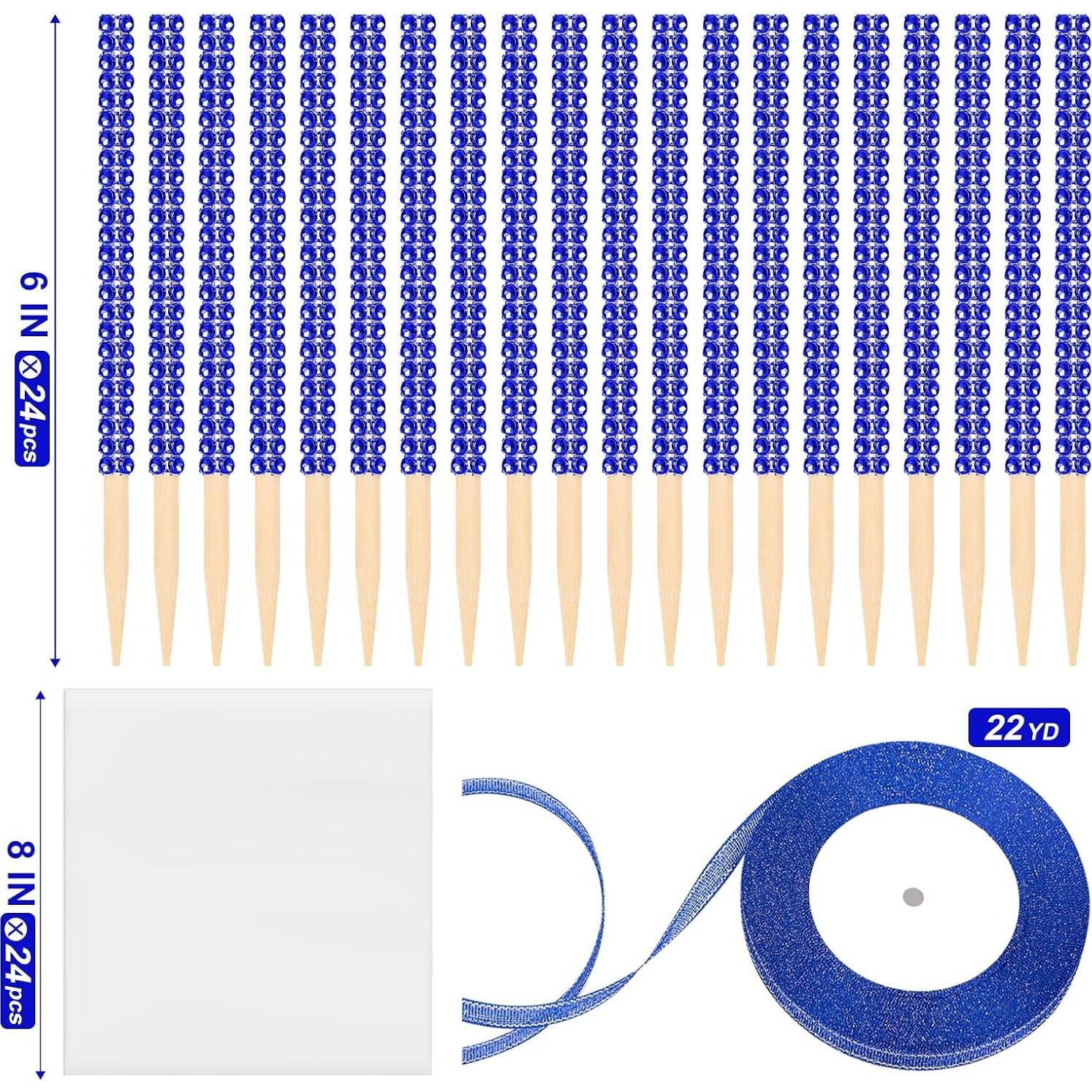 Palitos de Madera Brillantes ZHBDMGK para Manzanas de Caramelo