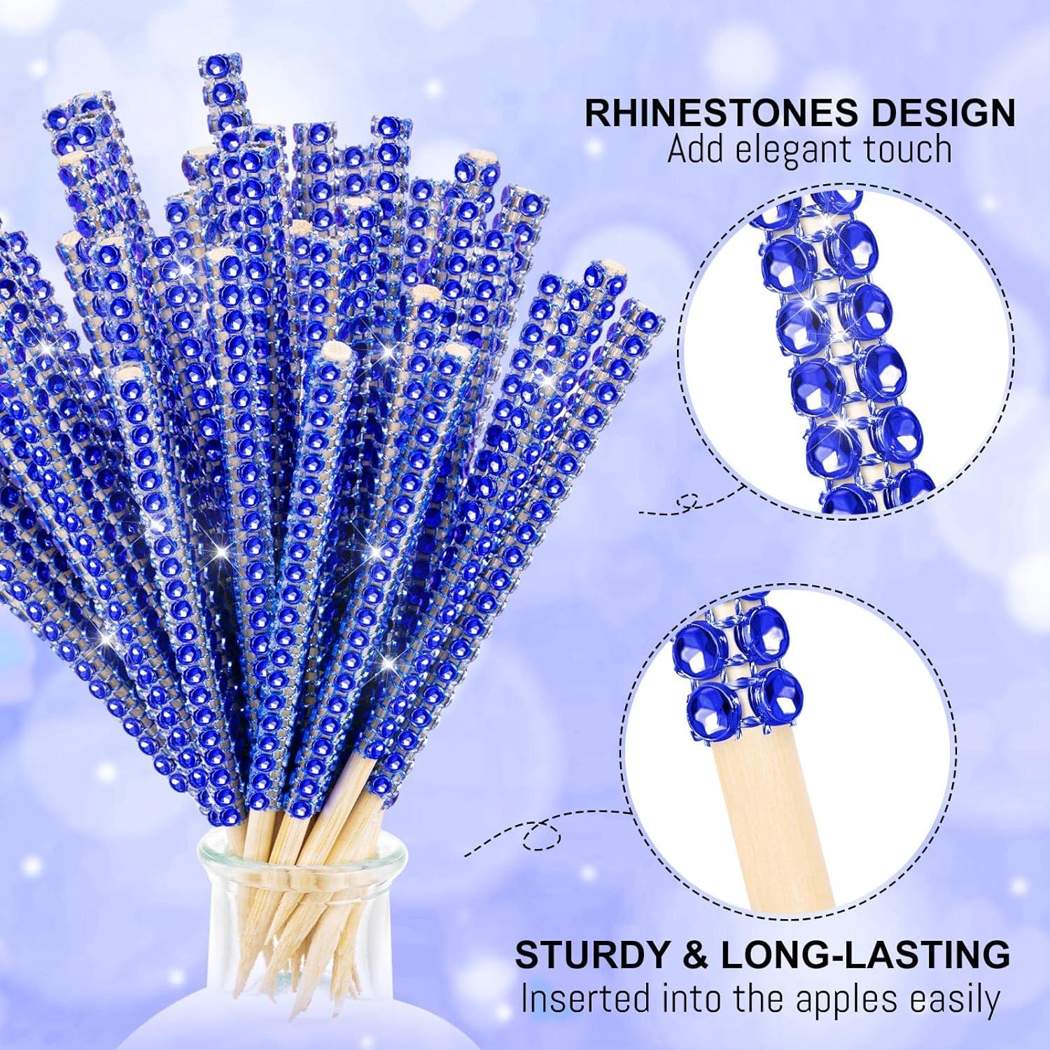 Palitos de Madera Brillantes ZHBDMGK para Manzanas de Caramelo