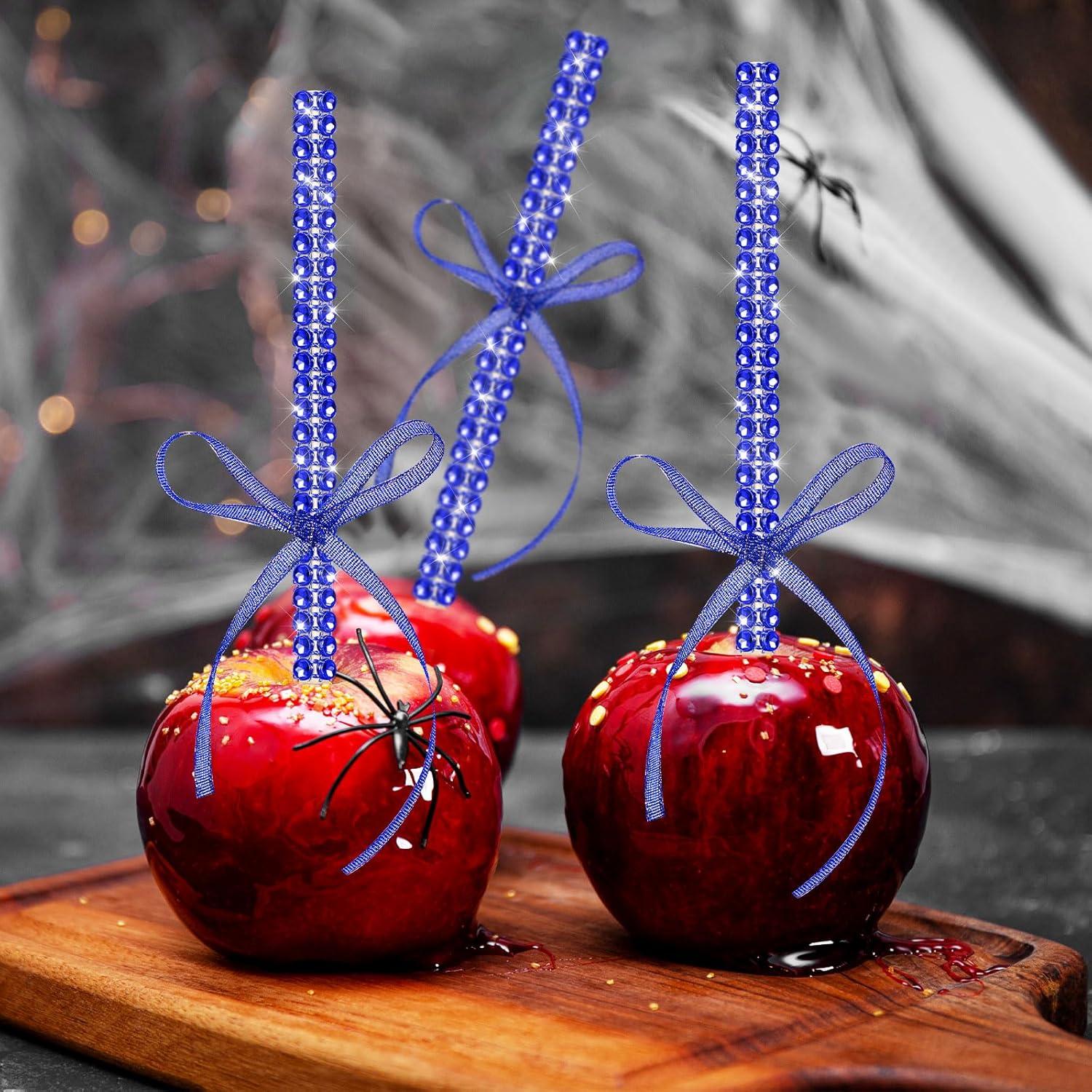 Palitos de Madera Brillantes ZHBDMGK para Manzanas de Caramelo