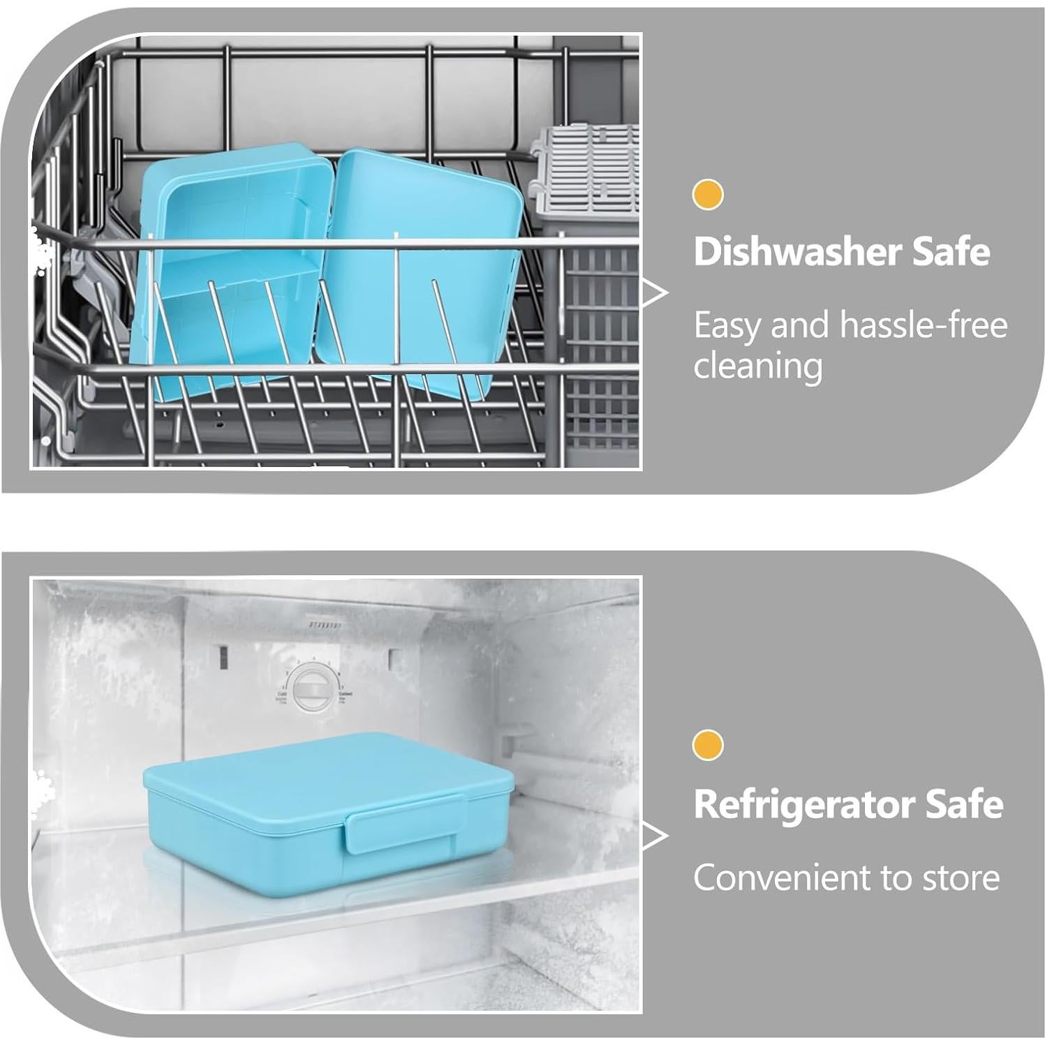 Caja Bento para Niños JOOPETALK 10 Compartimentos Azul 990ml