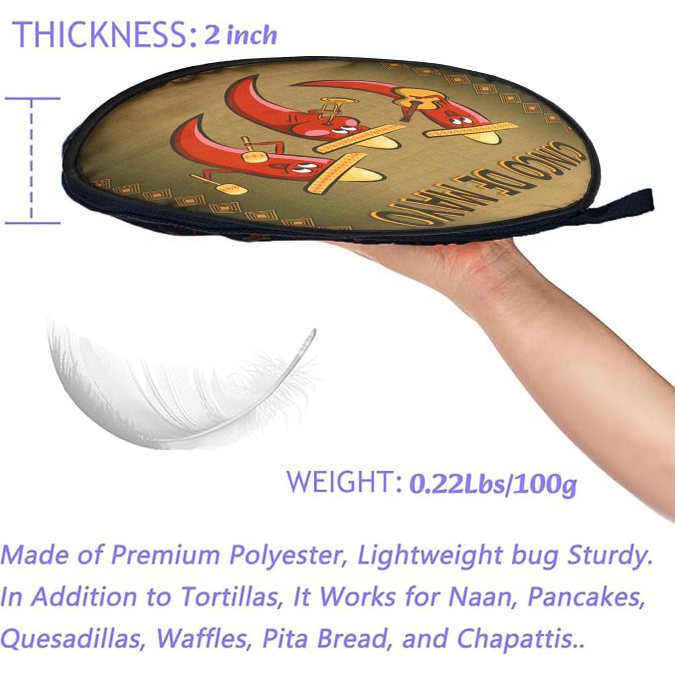 Calentador de Tortillas Aislado L7HWDP - Marrón, 10-12 Tortillas