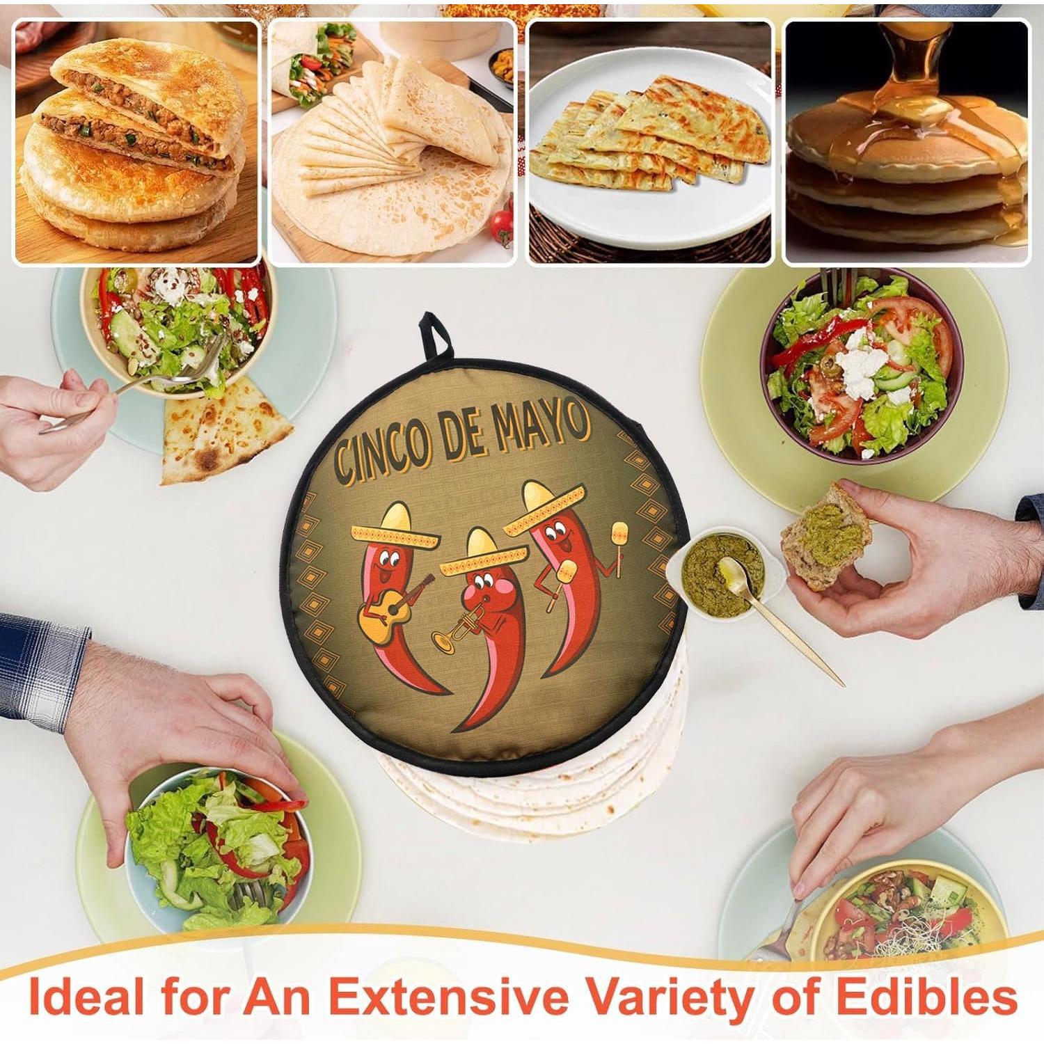 Calentador de Tortillas Aislado L7HWDP - Marrón, 10-12 Tortillas