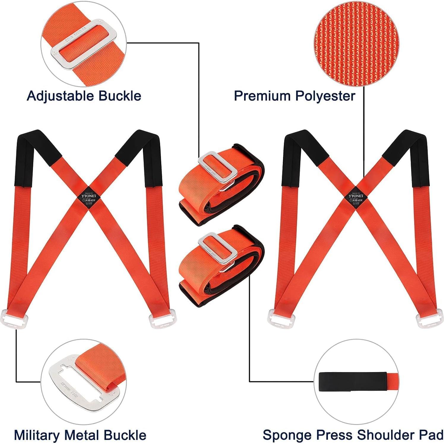 Correas de Movimiento Ytonet para Mover Muebles 3.05m Naranja