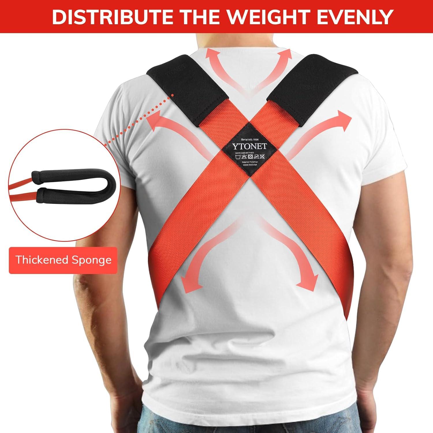 Correas de Movimiento Ytonet para Mover Muebles 3.05m Naranja