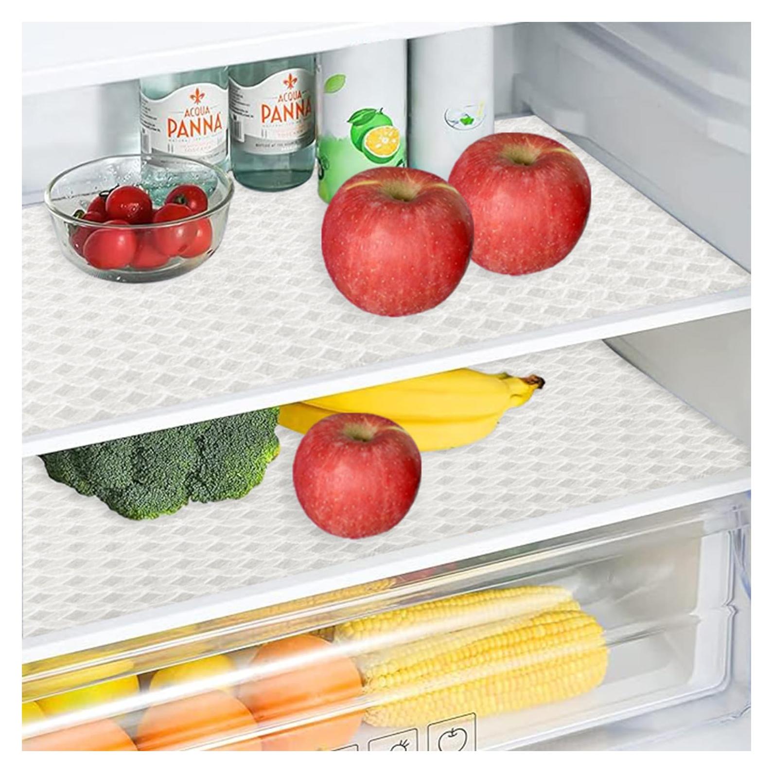 Forros Antideslizantes para Refrigerador Mehoodah 6PCS Pizarra Gris