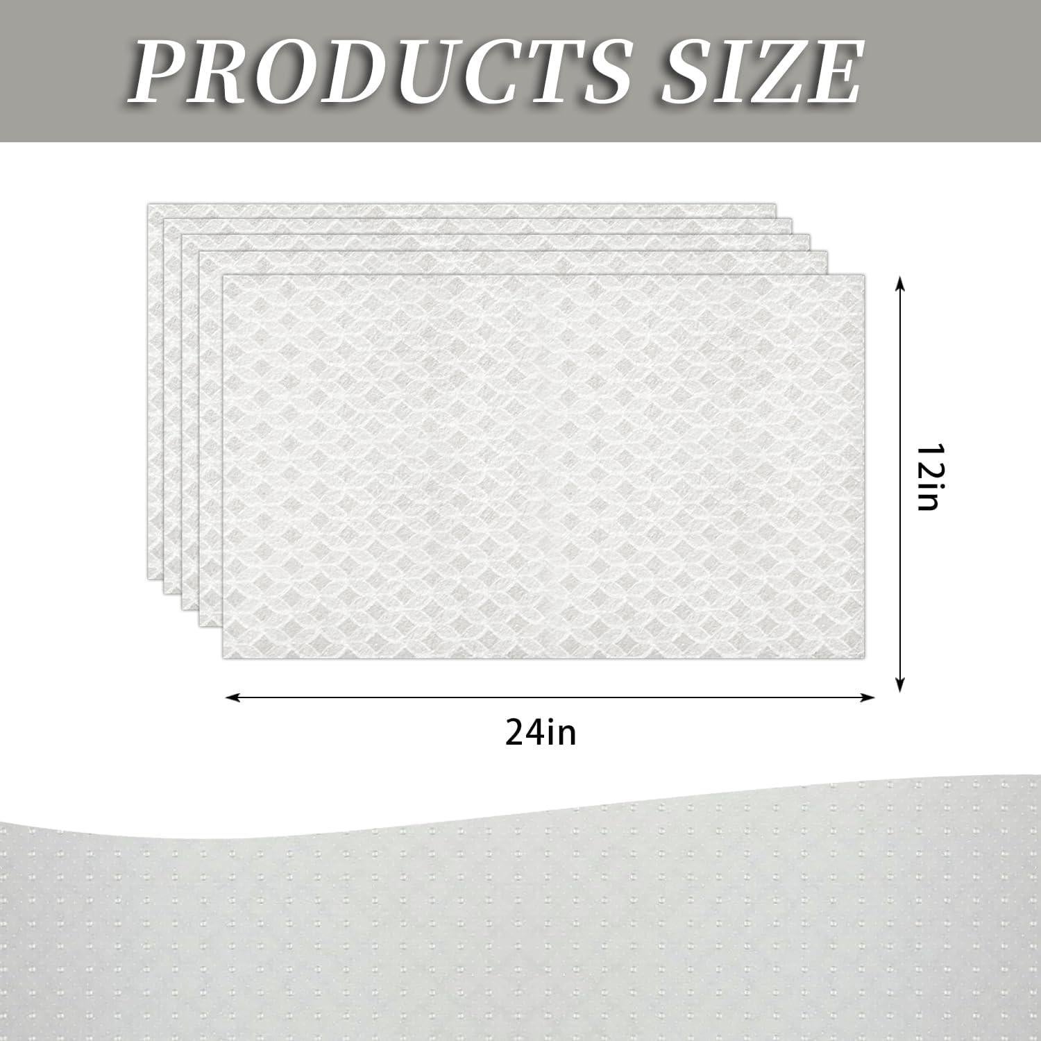 Forros Antideslizantes para Refrigerador Mehoodah 6PCS Pizarra Gris