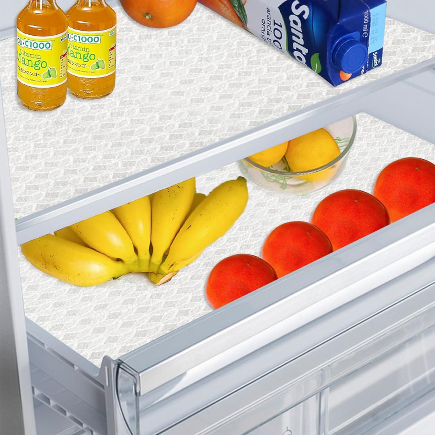 Forros Antideslizantes para Refrigerador Mehoodah 6PCS Pizarra Gris