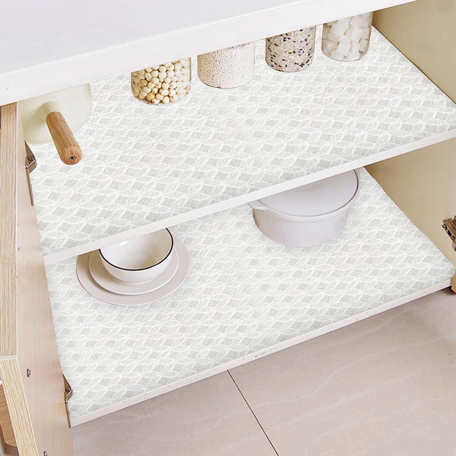 Forros Antideslizantes para Refrigerador Mehoodah 6PCS Pizarra Gris