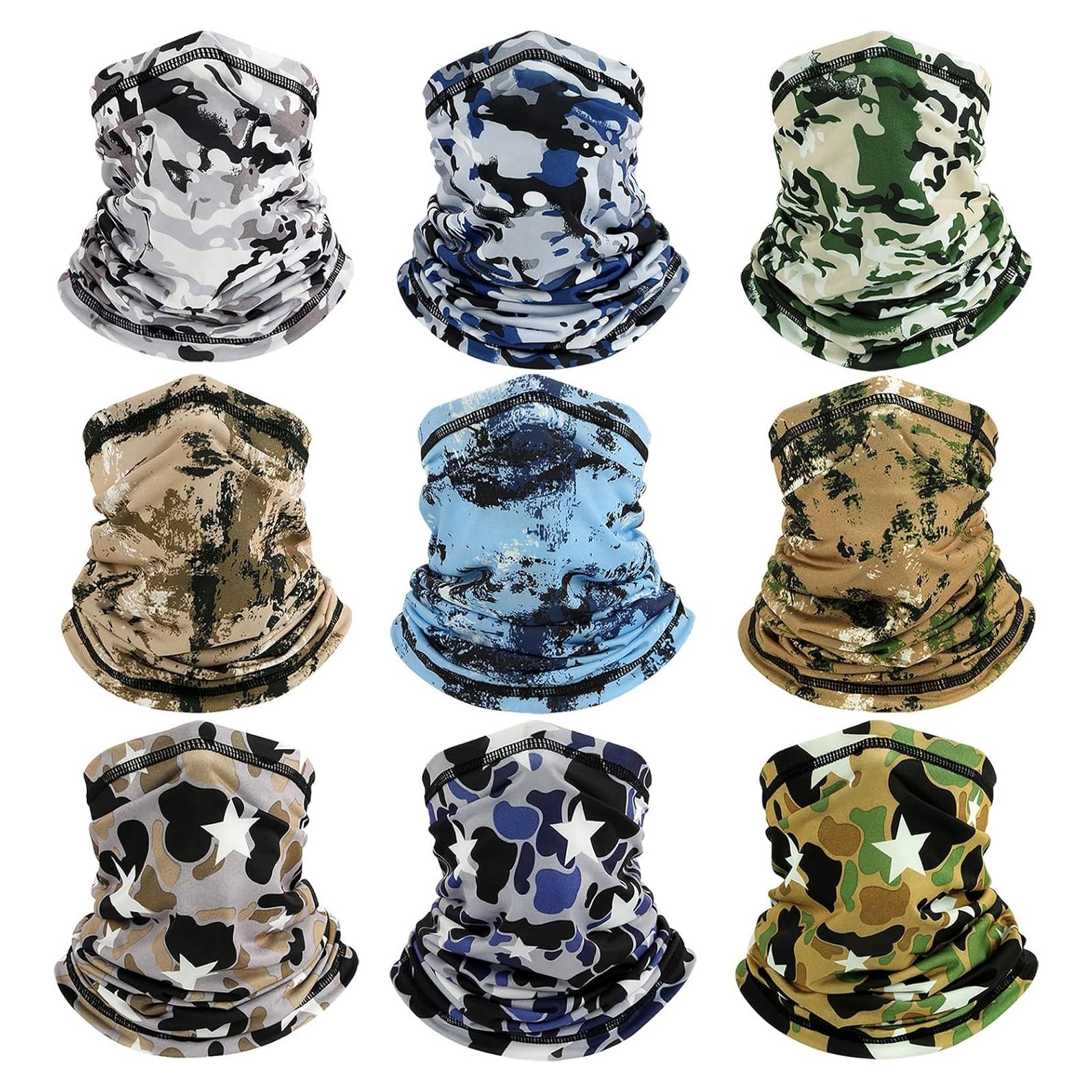 Gaiters para el cuello unisex 9 piezas - Protección solar y viento