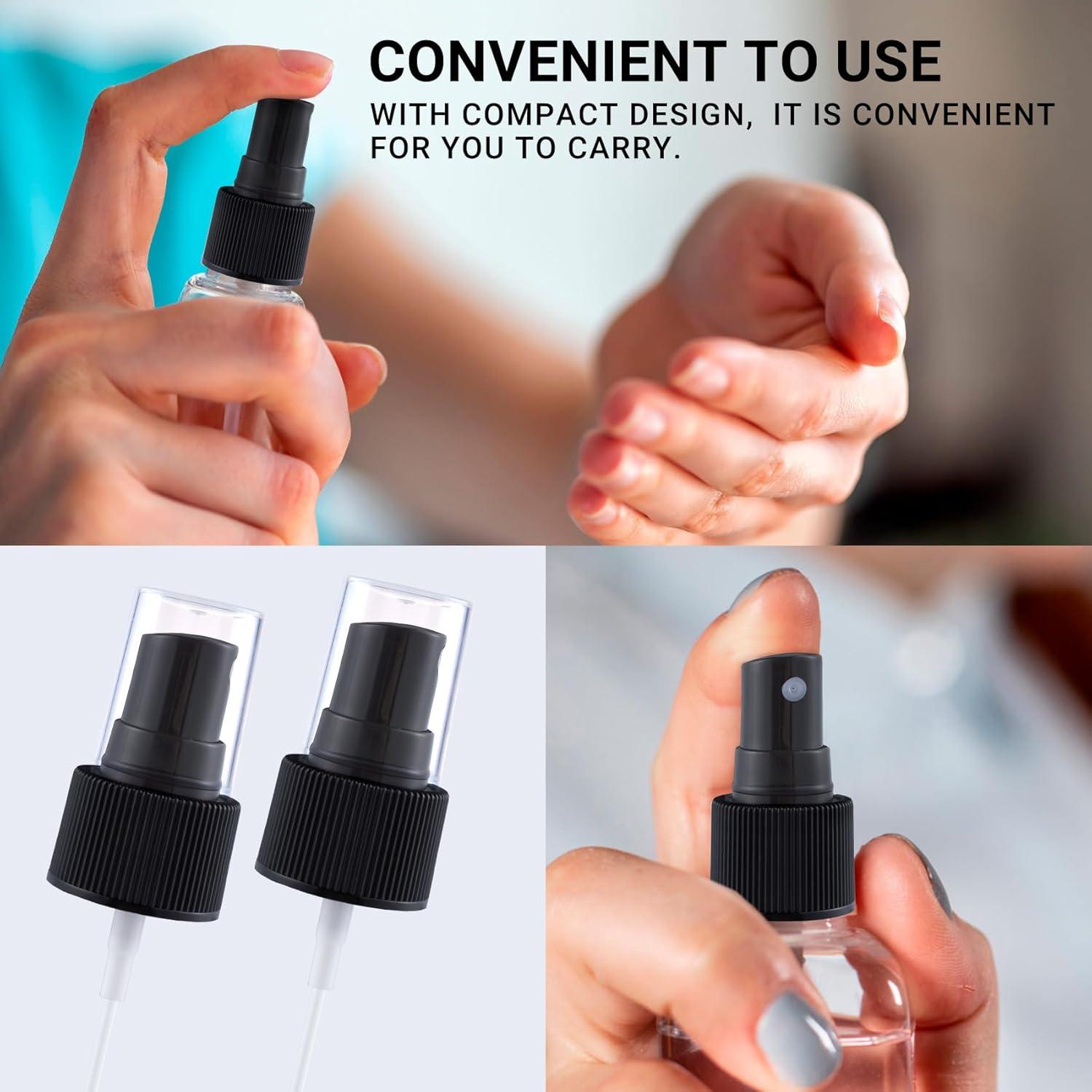 8 Tapas de Pulverizador Winsyison para Botellas 24/410 - Negro