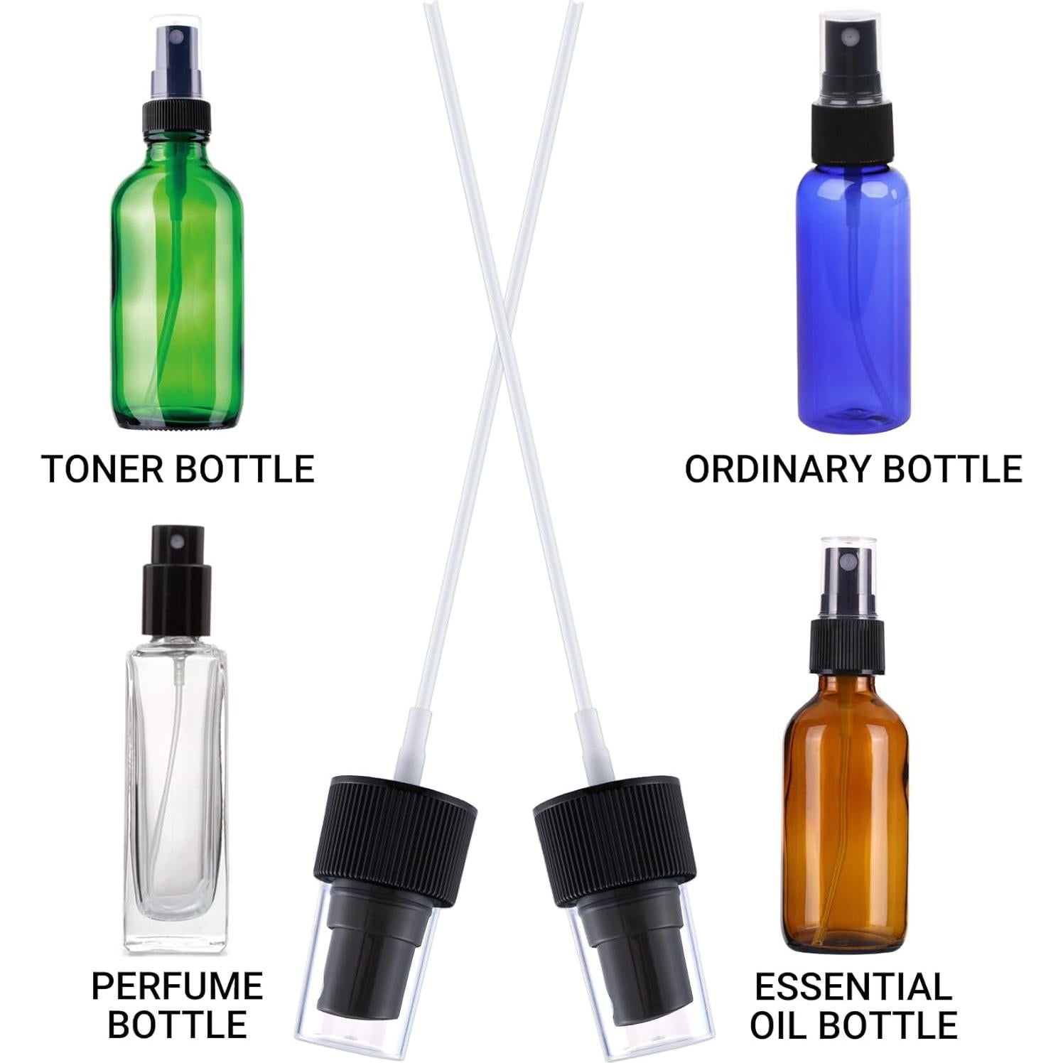 8 Tapas de Pulverizador Winsyison para Botellas 24/410 - Negro