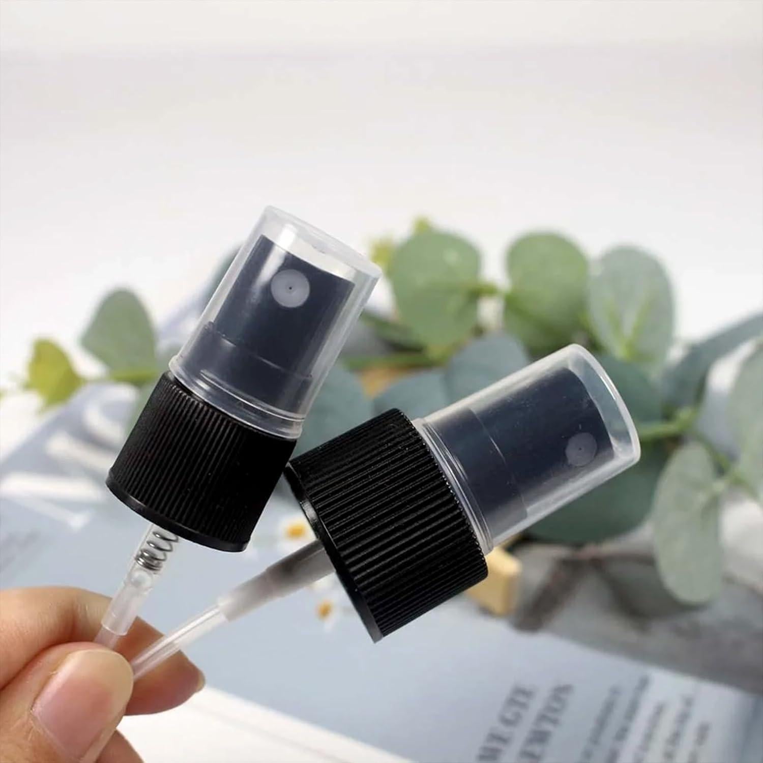 8 Tapas de Pulverizador Winsyison para Botellas 24/410 - Negro