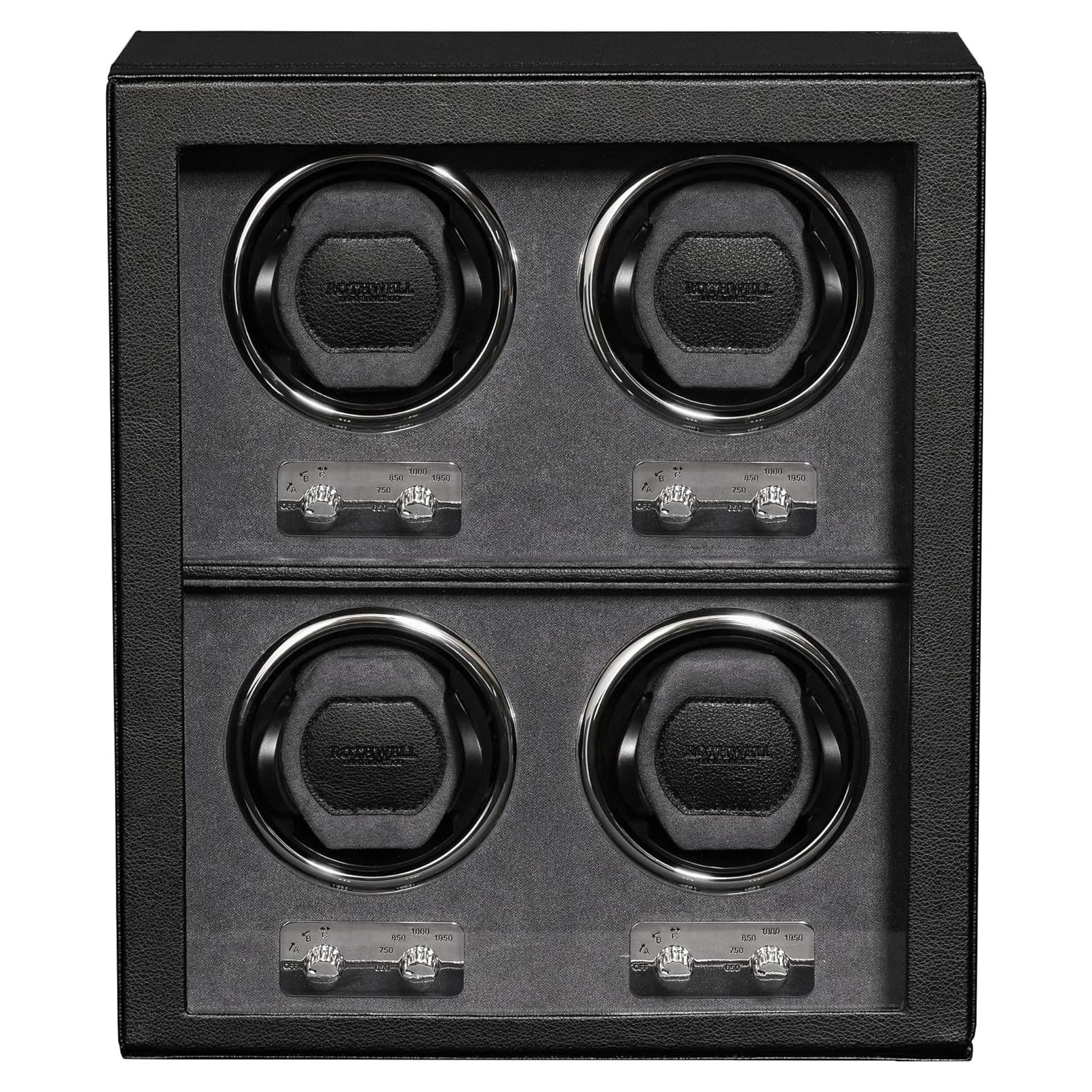 Winder para Relojes Automáticos ROTHWELL 4 Relojes Negro/Grey
