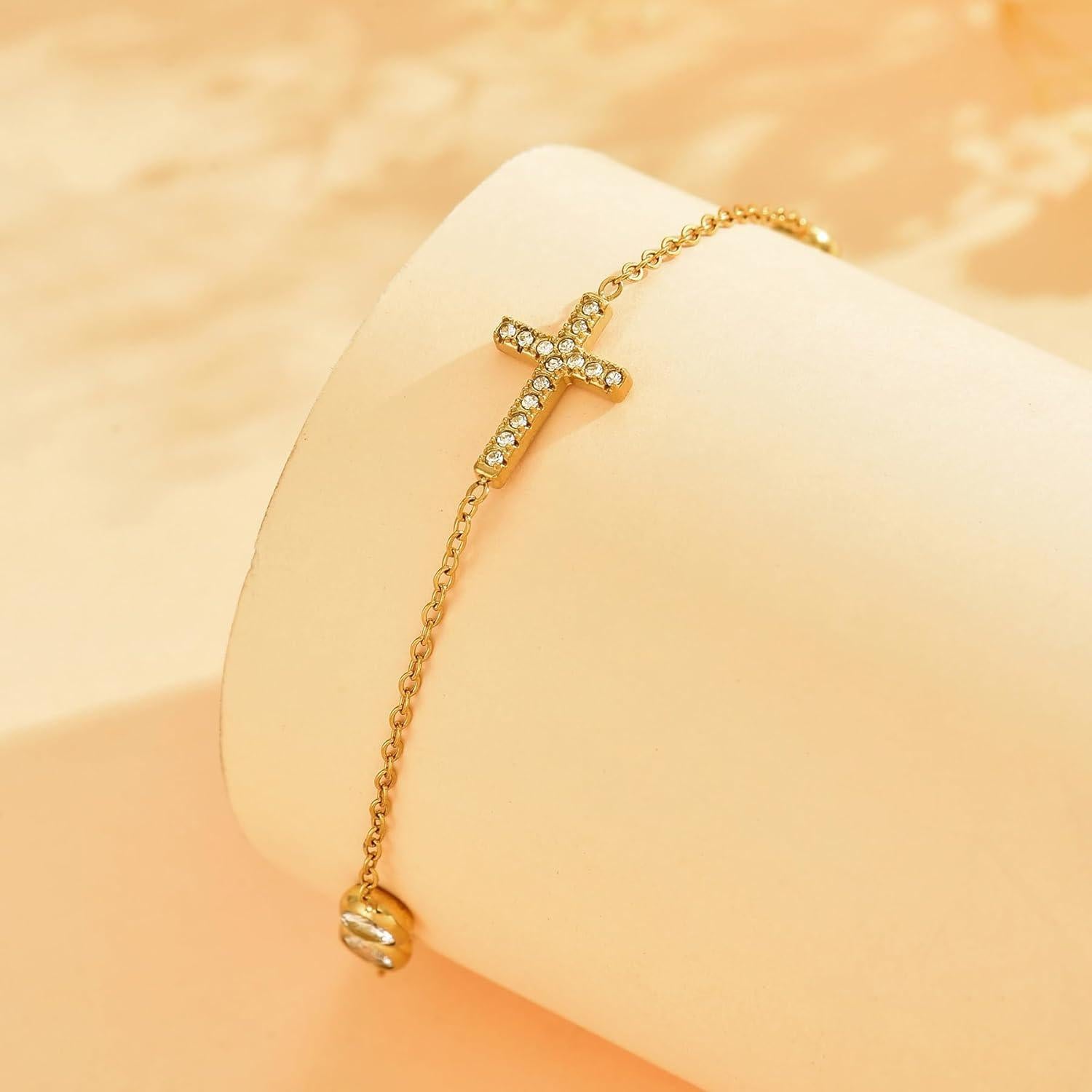 Pulsera de Tobillo Chapada en Oro 18K para Mujeres - NONAMOIS