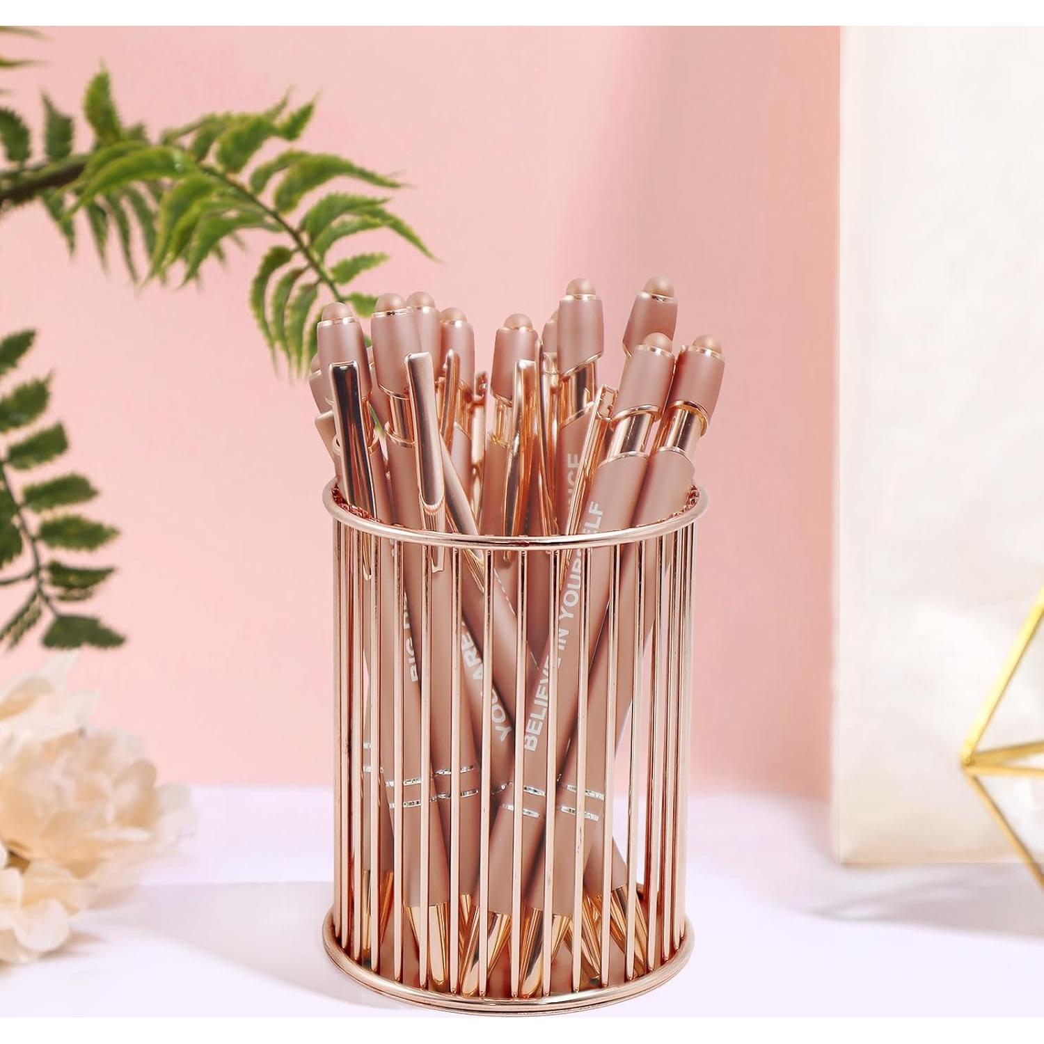 Bolígrafos Stylus YOXMJDB 12 Pcs Rosa Oro Punta Media 1.0mm