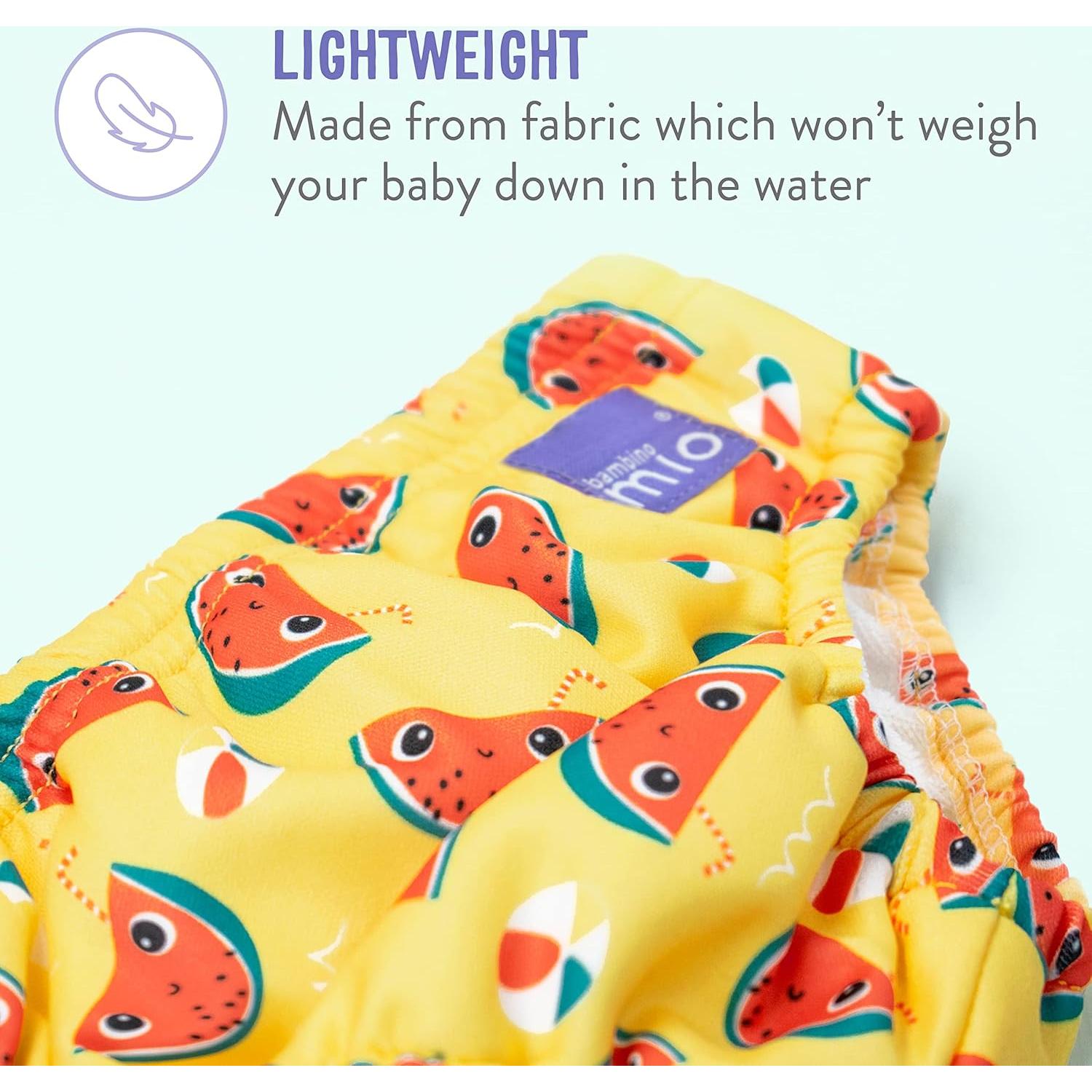 Pañal de Natación Reutilizable Bambino Mio - Pequeño (<6 Meses) - Muelle de Ballena