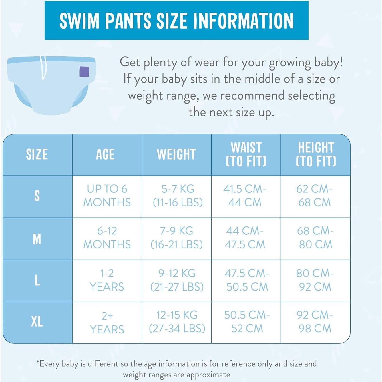 Pañal de Natación Reutilizable Bambino Mio - Pequeño (<6 Meses) - Muelle de Ballena