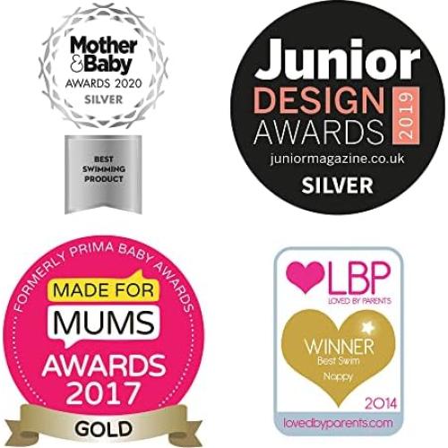 Pañal de Natación Reutilizable Bambino Mio - Pequeño (<6 Meses) - Muelle de Ballena