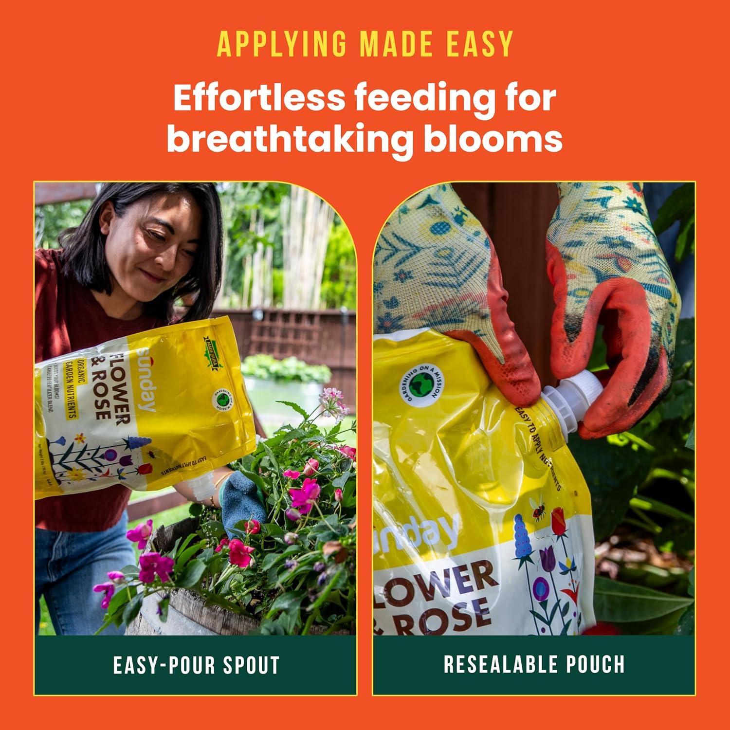 Fertilizante Orgánico para Plantas Sunday Flower & Bloom 0.91 kg