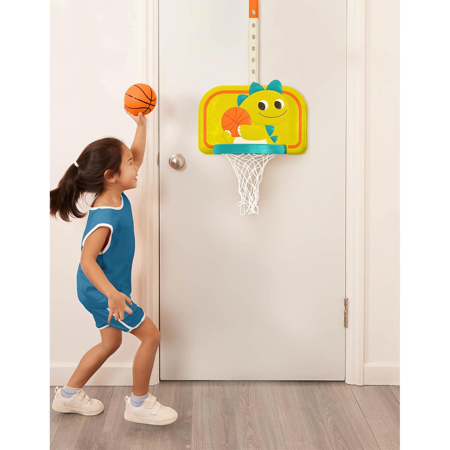 Red de Baloncesto Colgante B. toys Driblador Dinosaurio Ajustable