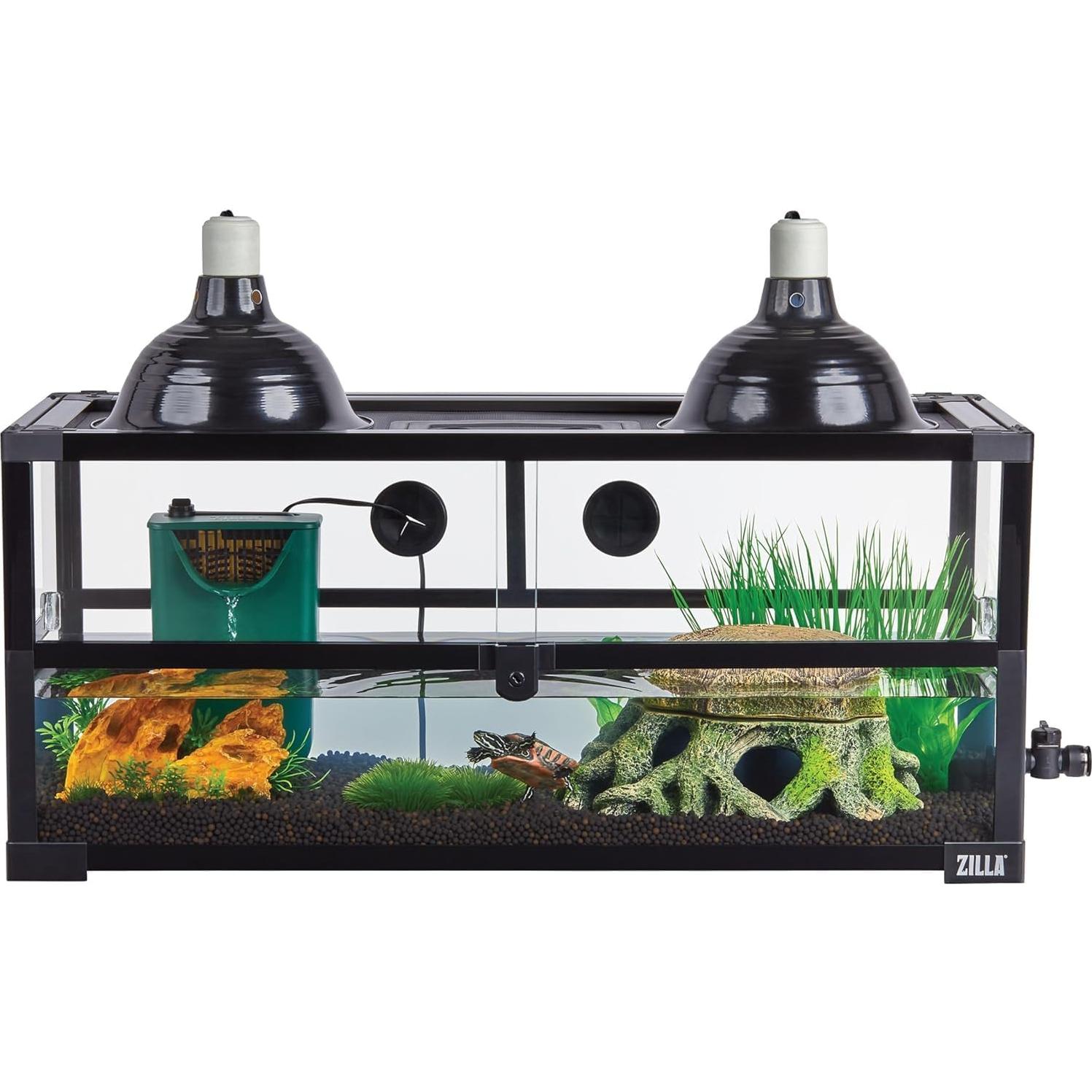 Terrario Acuático Zilla QuickBuild 34L para Tortugas