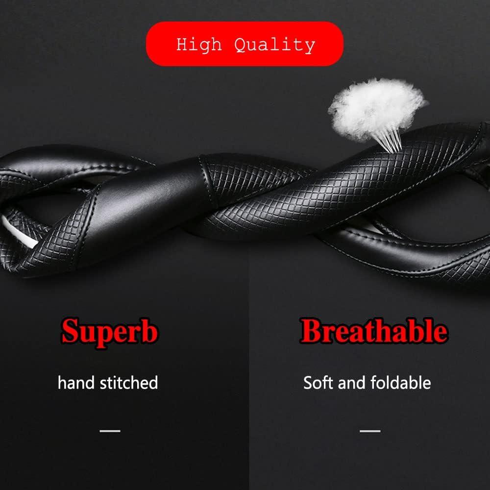 Funda de Volante de Coche Deemars 15 Pulgadas Microfibra Negra